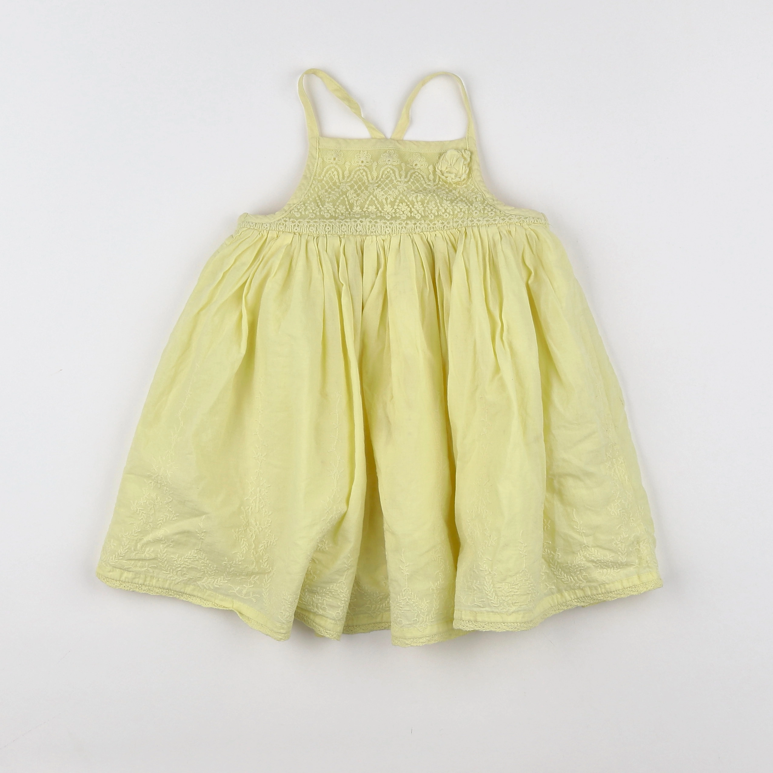 Vertbaudet - robe jaune - 18 mois