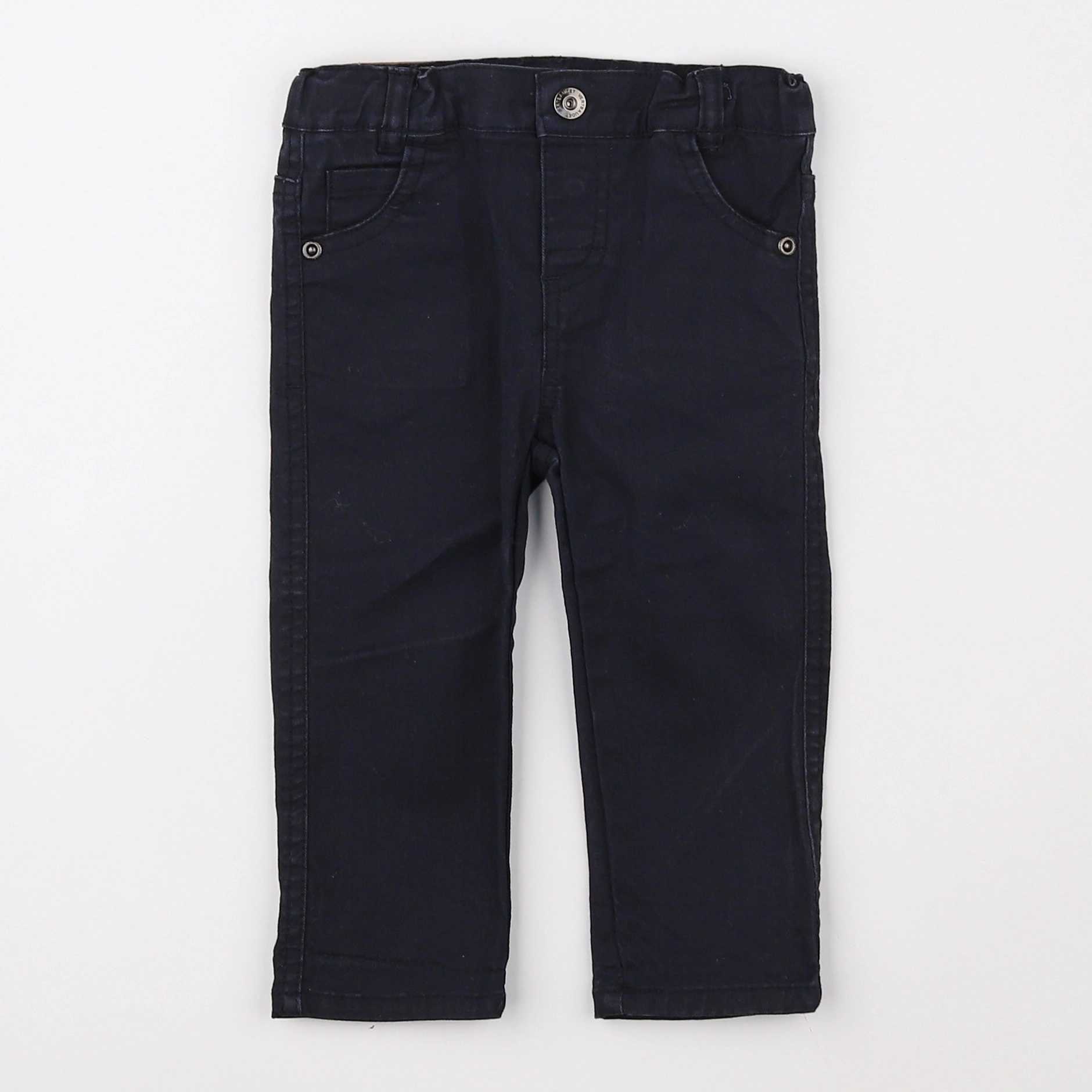 Vertbaudet - pantalon noir - 12 mois