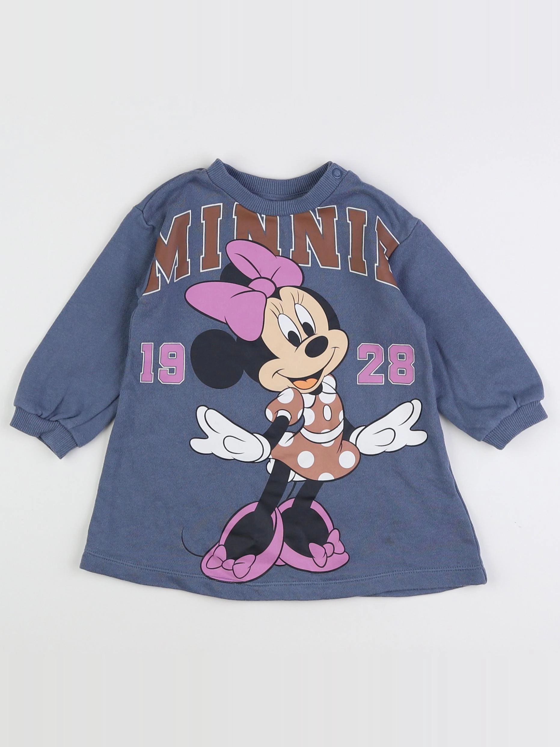 H&M - robe bleu - 9 mois
