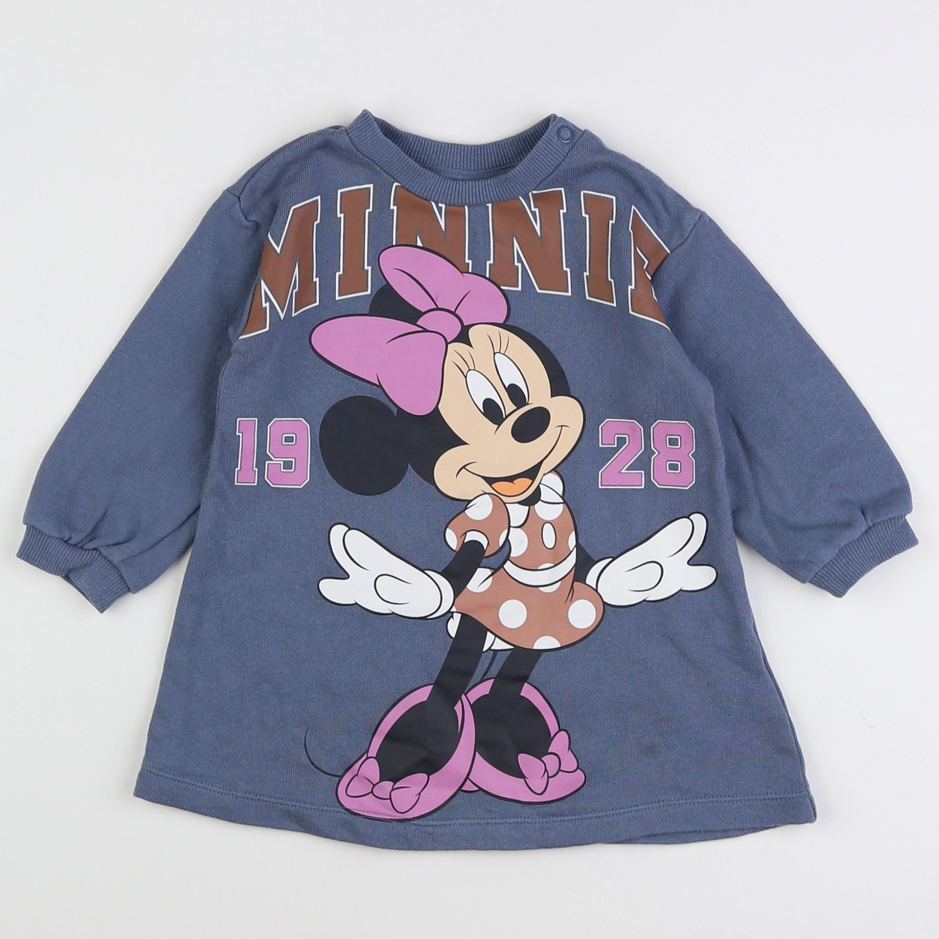 H&M - robe bleu - 9 mois