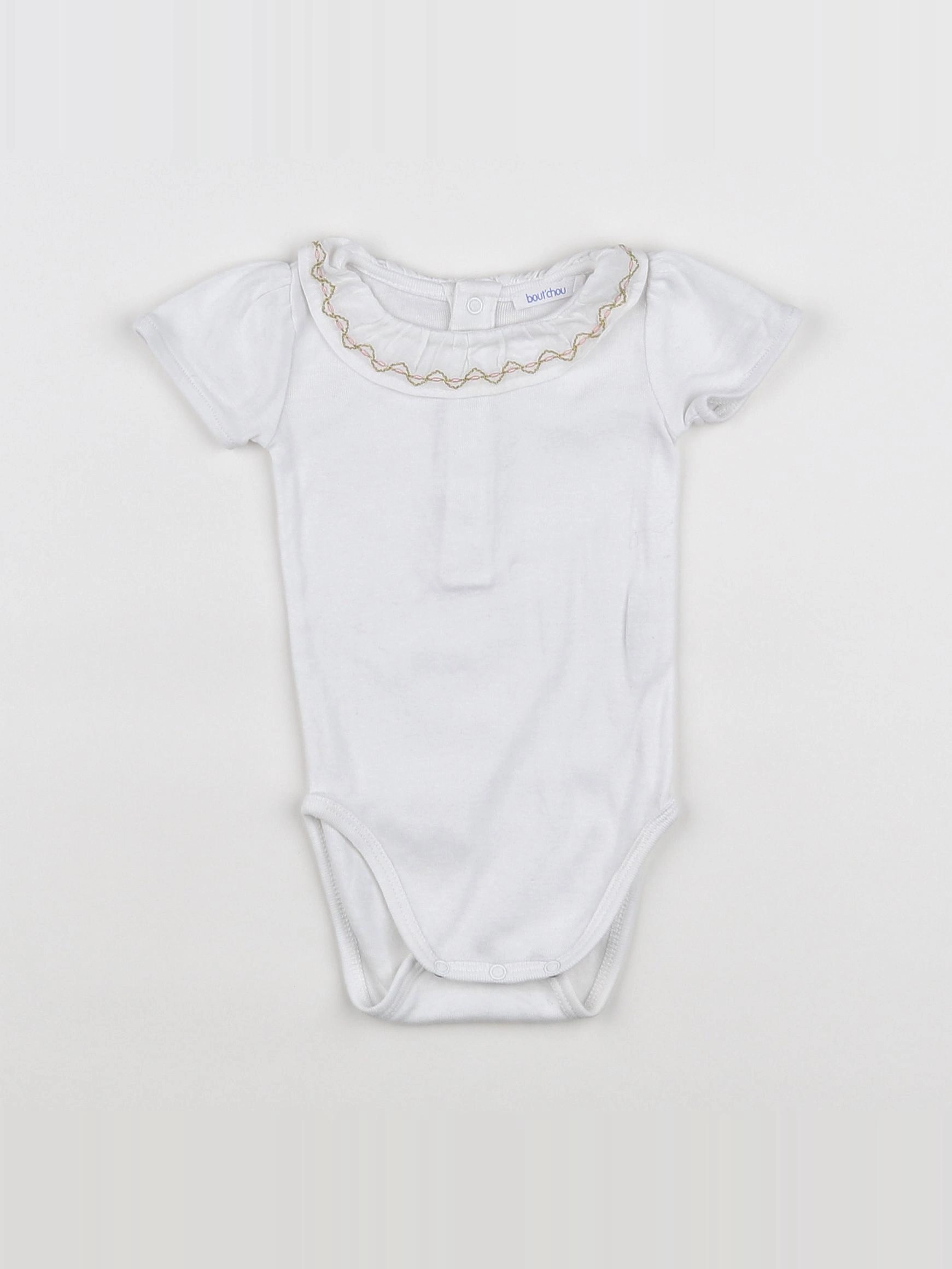 Boutchou - body vetement blanc - 3 mois