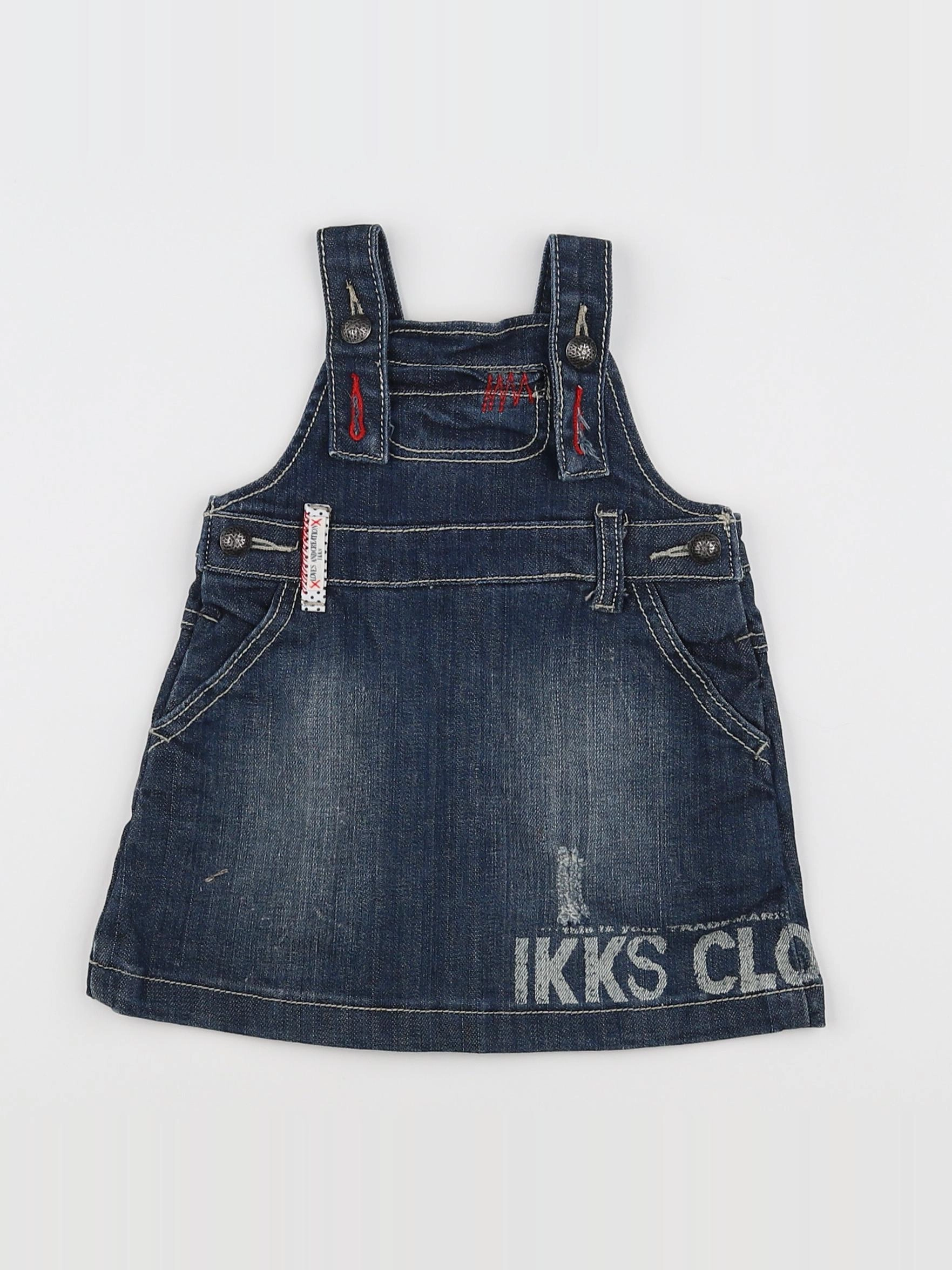 IKKS - robe bleu - 12 mois