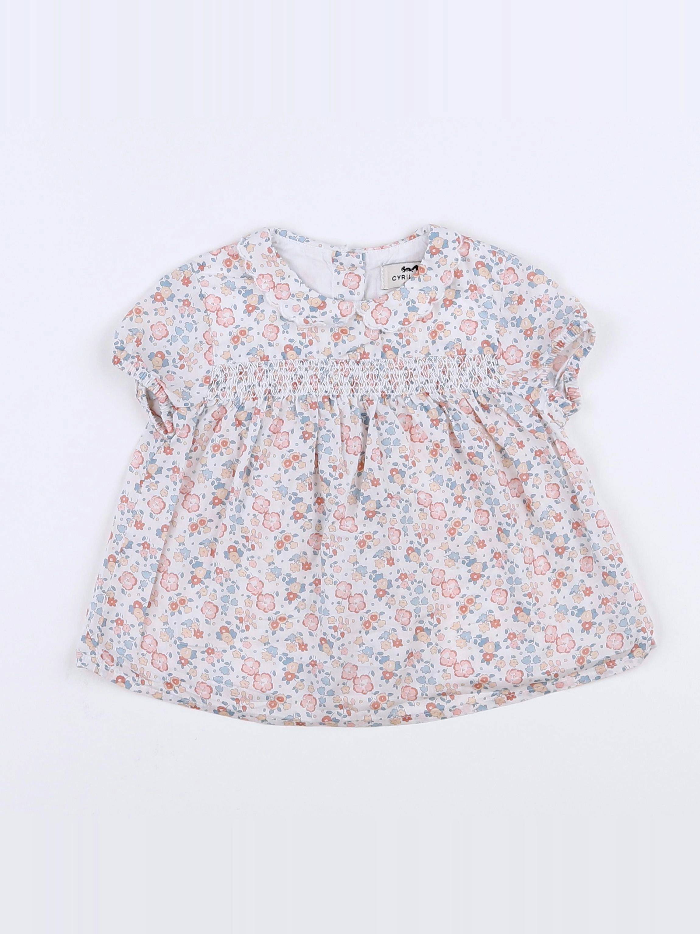 Cyrillus - blouse blanc - 9 mois