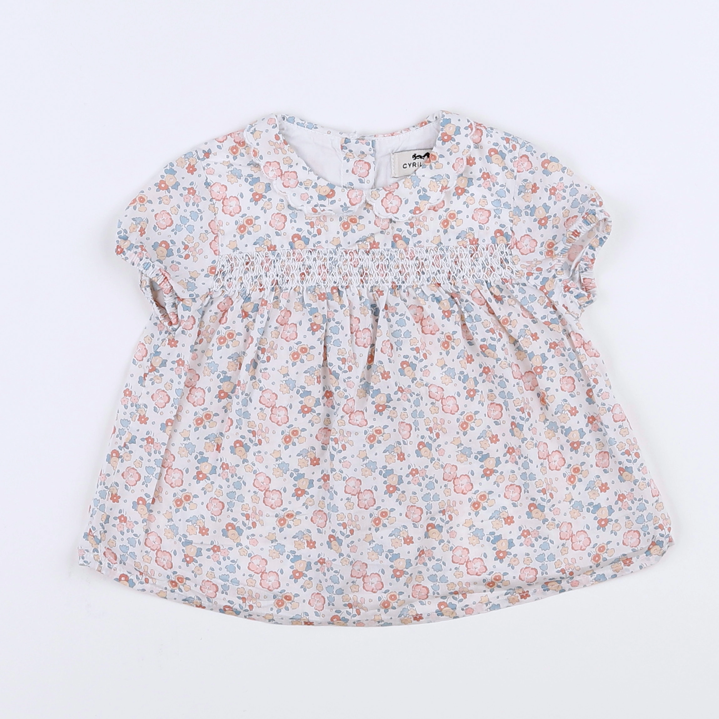 Cyrillus - blouse blanc - 9 mois