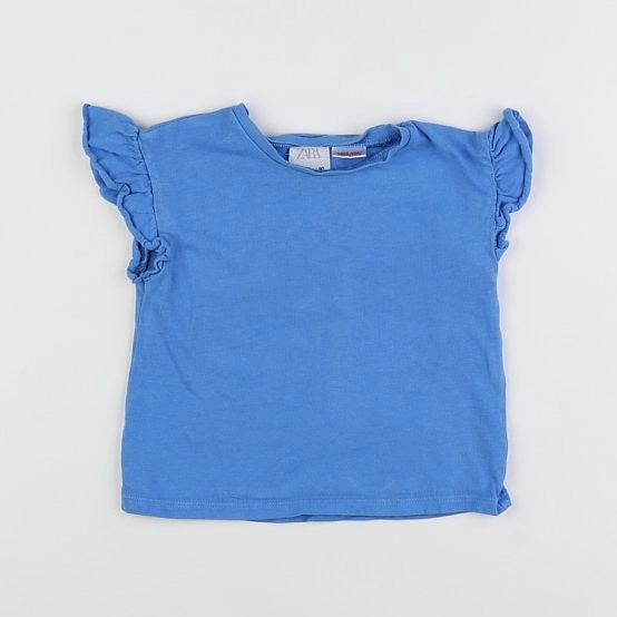 Zara - tee-shirt bleu - 9/12 mois