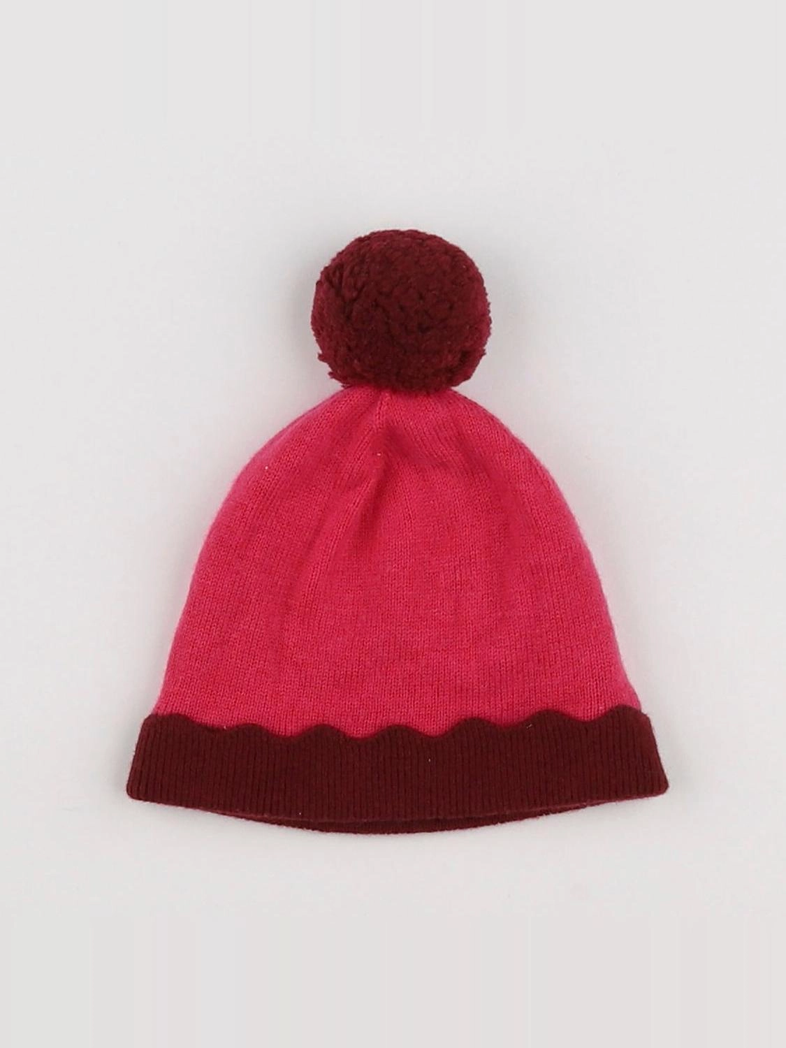 Jacadi - bonnet rouge, rose - 6 mois