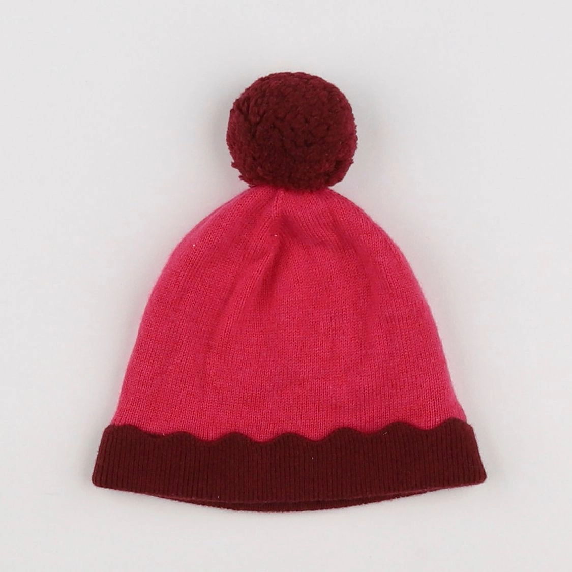 Jacadi - bonnet rouge, rose - 6 mois