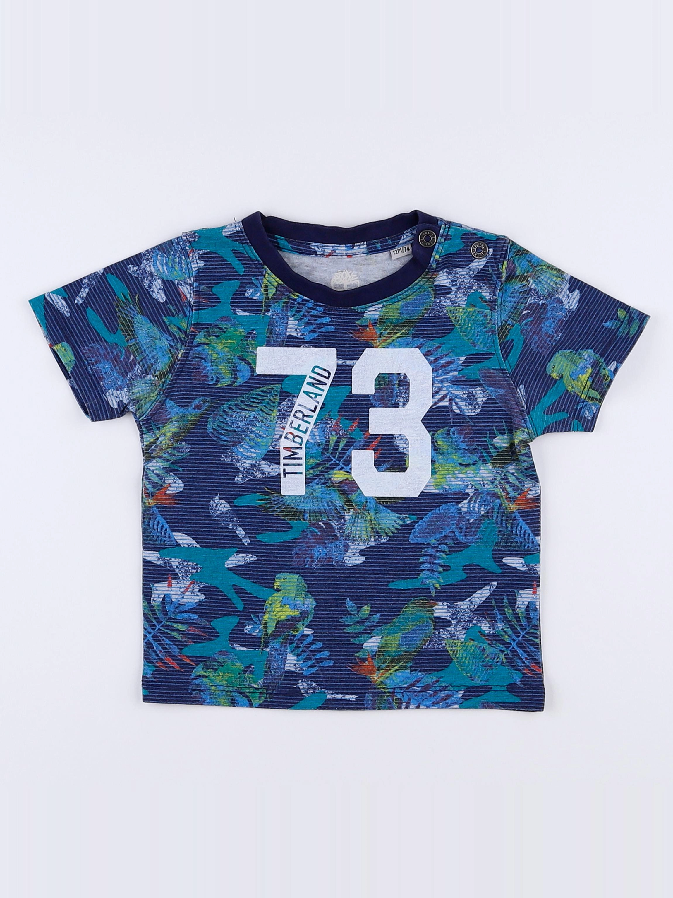 Timberland - tee-shirt bleu - 12 mois