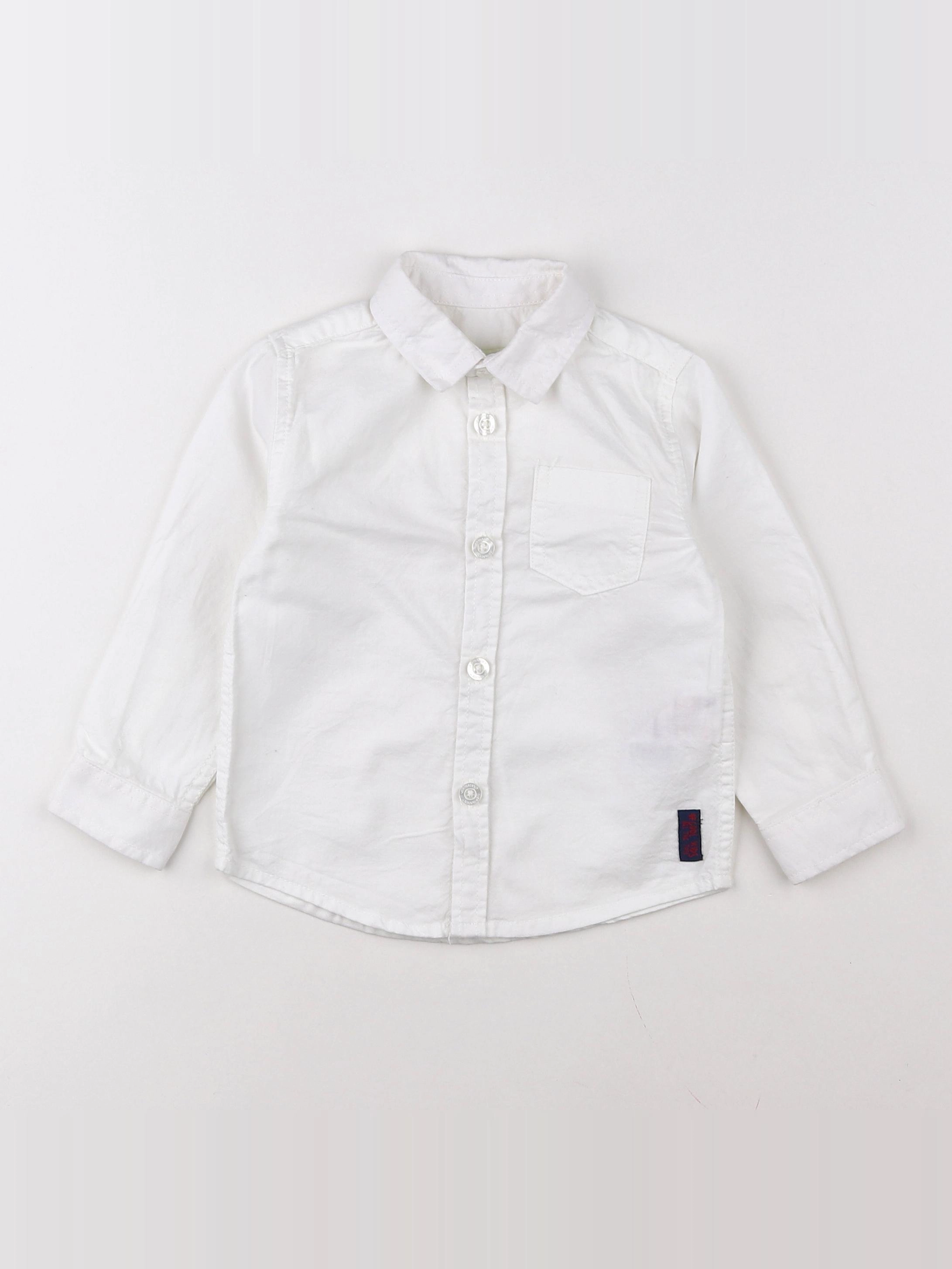 Vertbaudet - chemise blanc - 2 ans