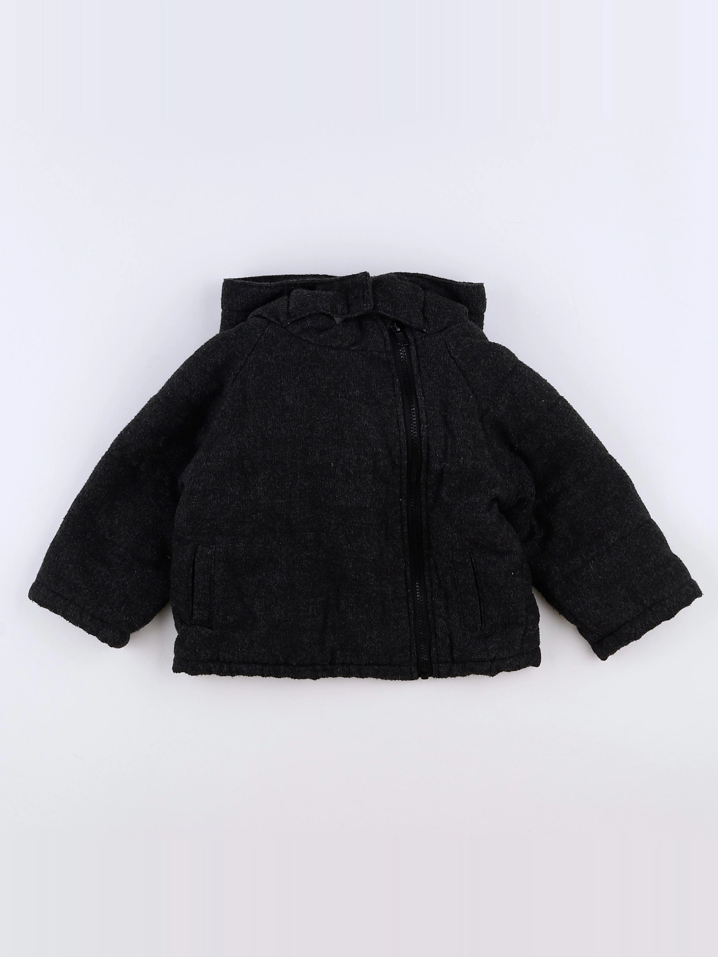 Bouchara - manteau noir - 12 mois