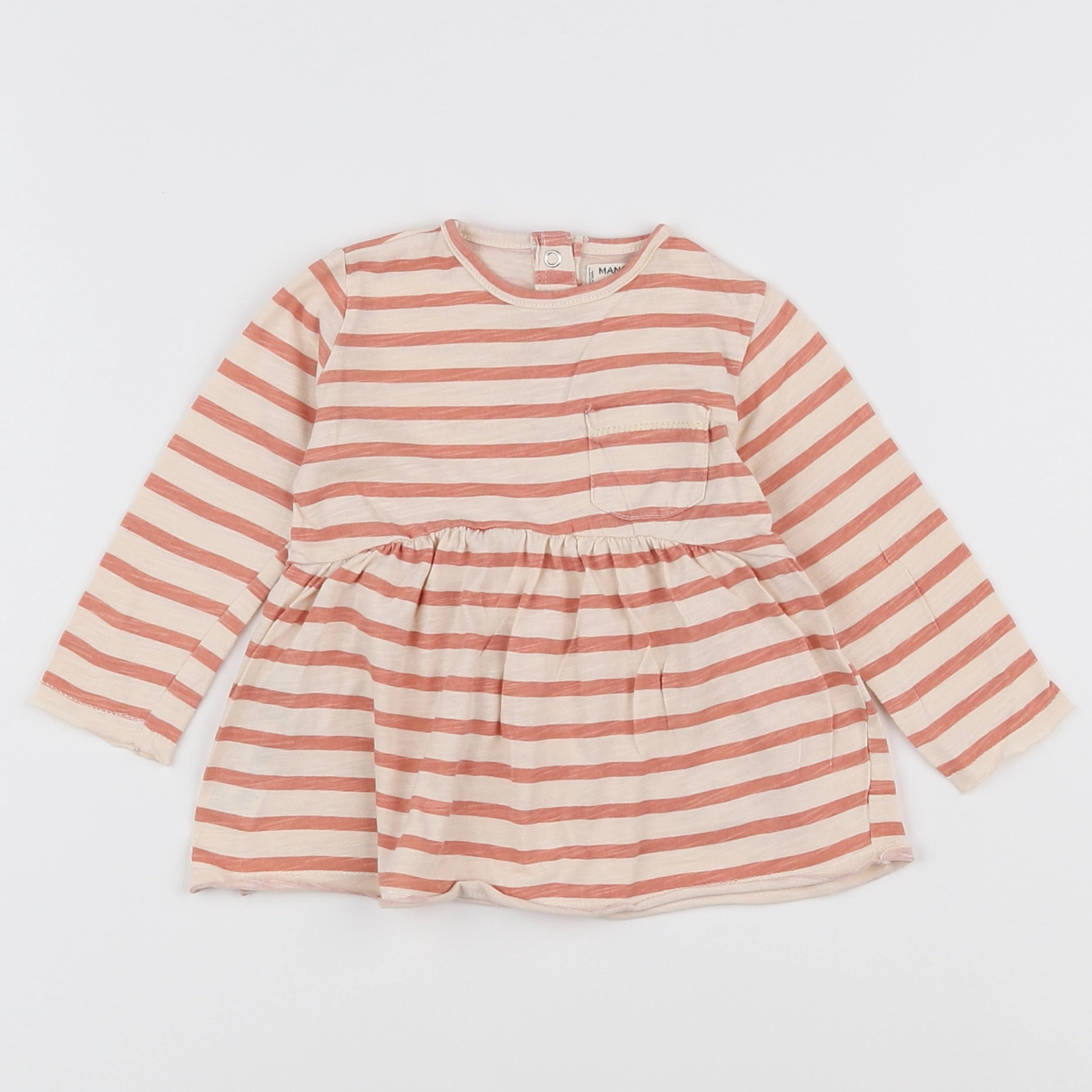 Mango - tee-shirt rose - 3/6 mois