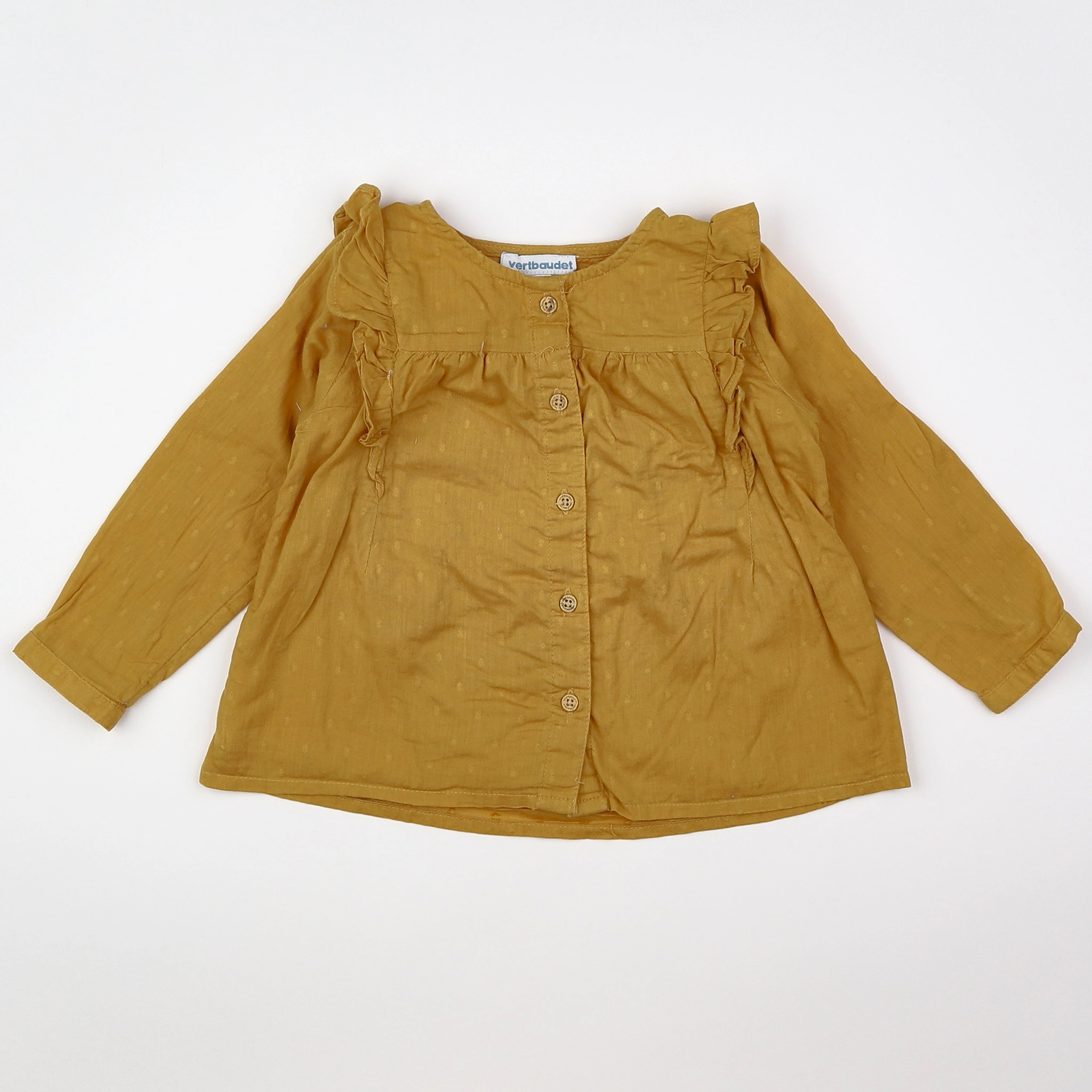 Vertbaudet - blouse jaune - 18 mois