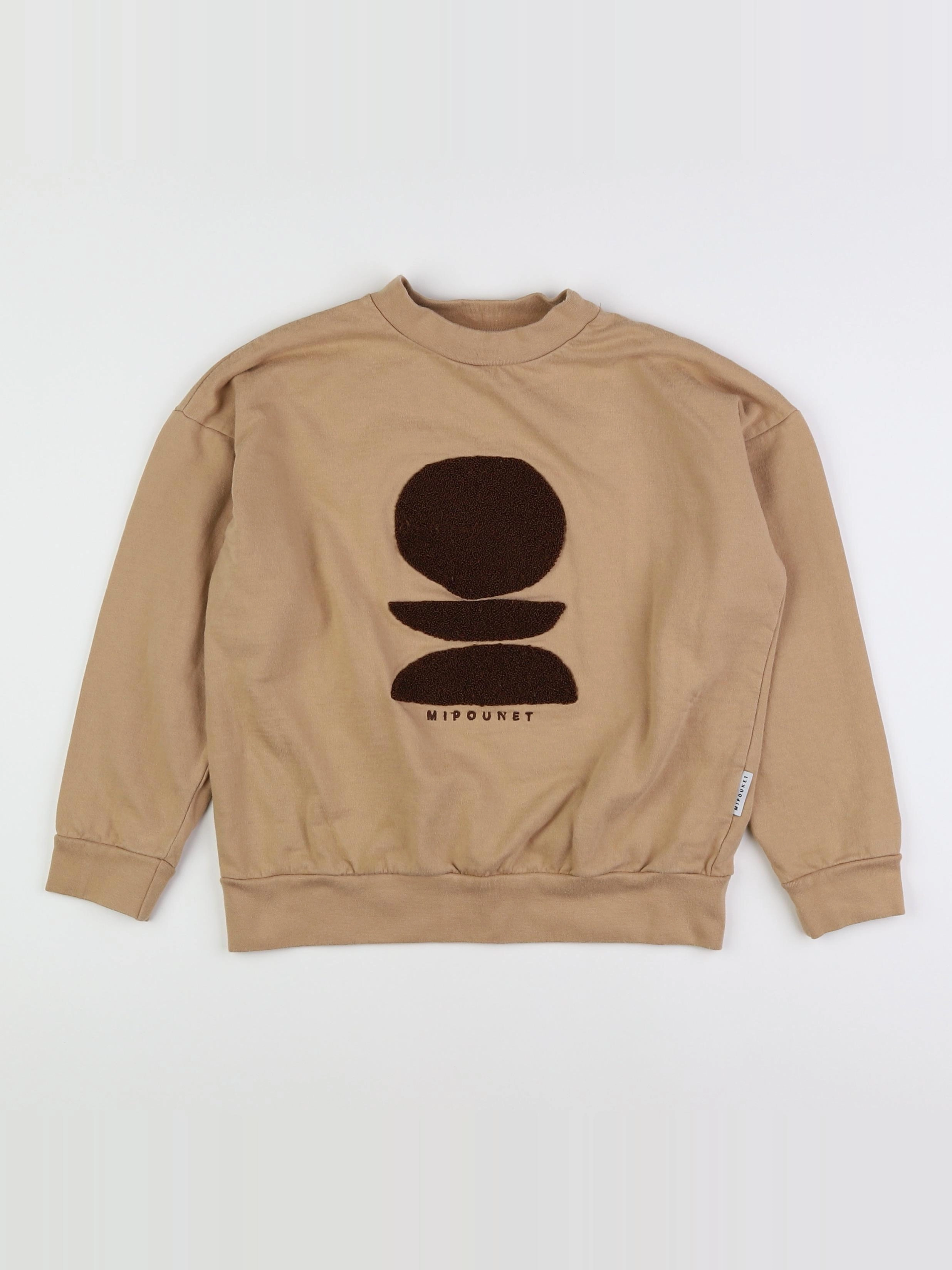 Mipounet - sweat beige - 10 ans