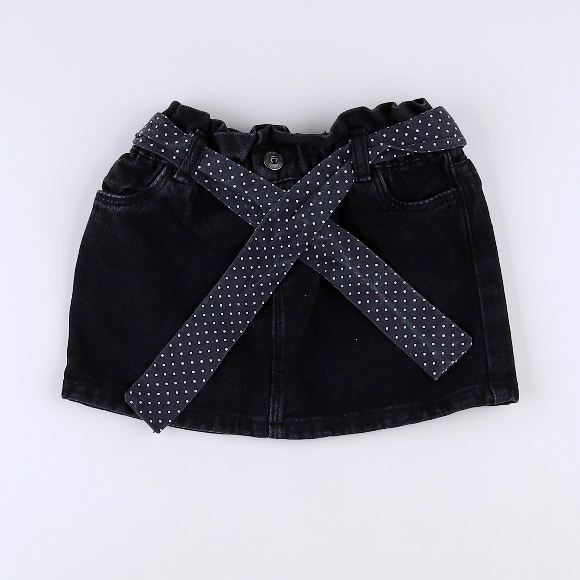 Vertbaudet - jupe noir, gris - 3 ans