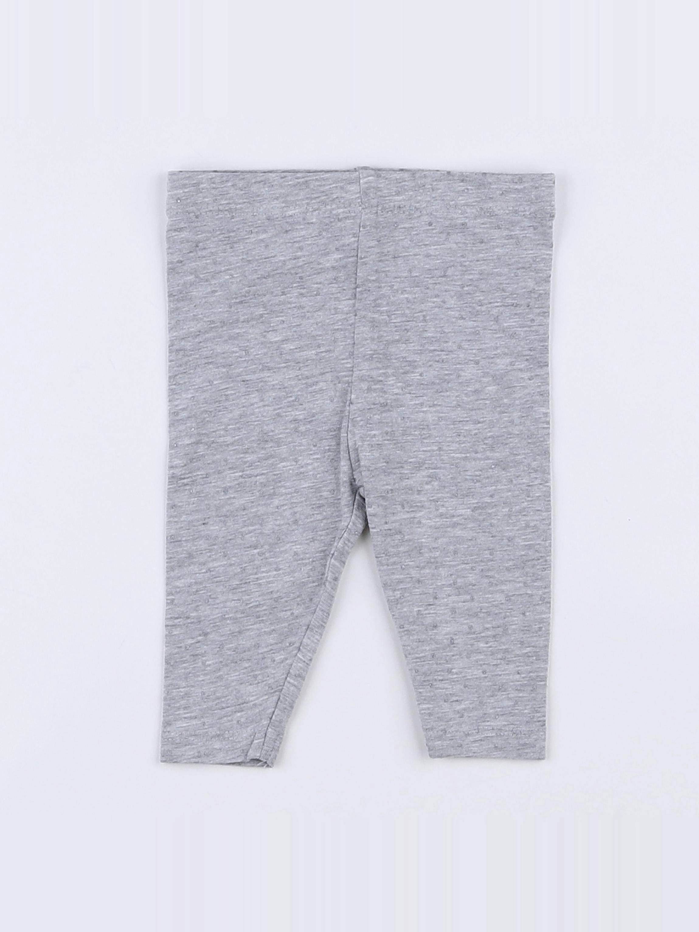 Vertbaudet - legging gris, argent - 1 mois