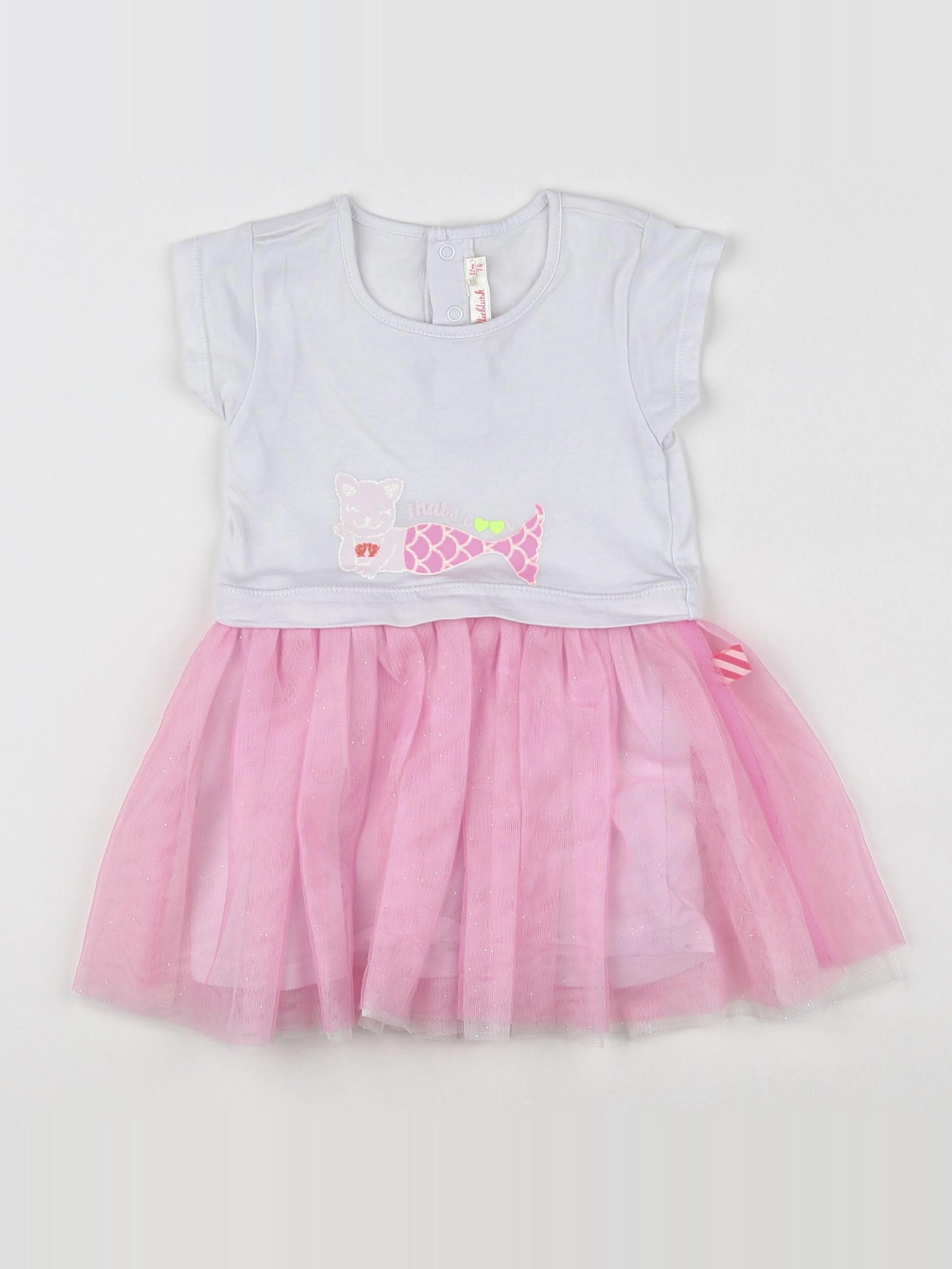 Billie Blush - robe blanc, rose - 12 mois