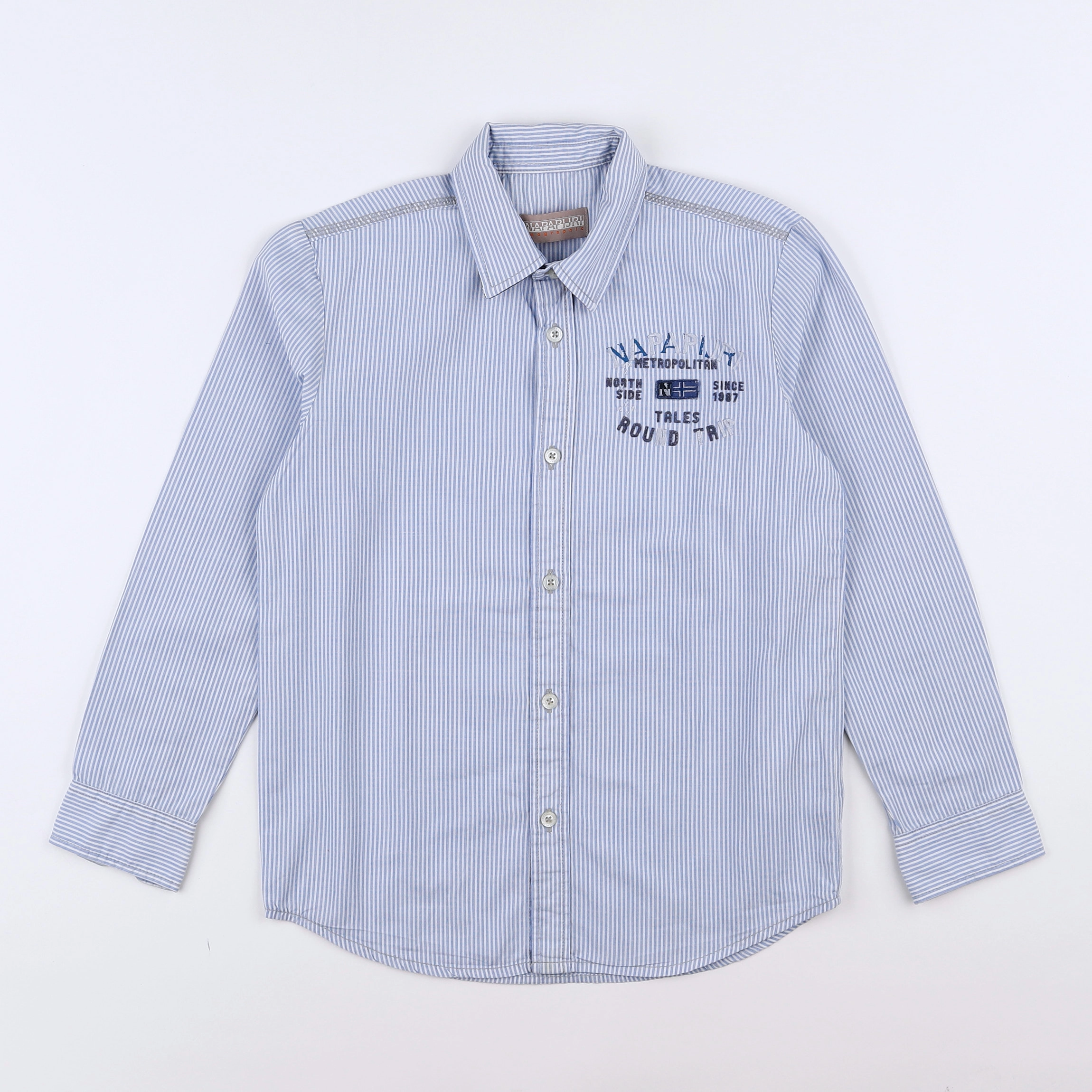 Napapijri - chemise bleu - 8 ans