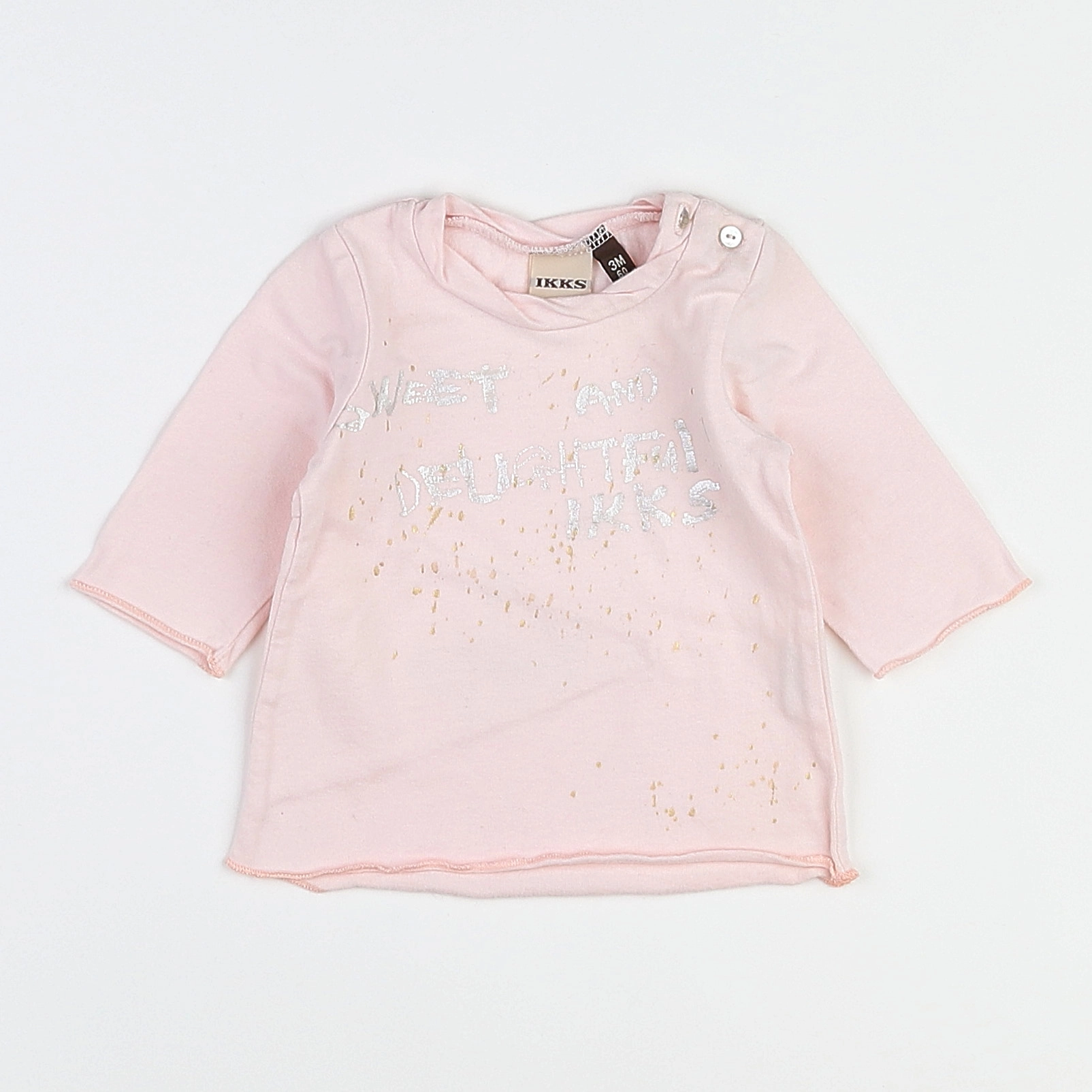 IKKS - tee-shirt rose - 3 mois