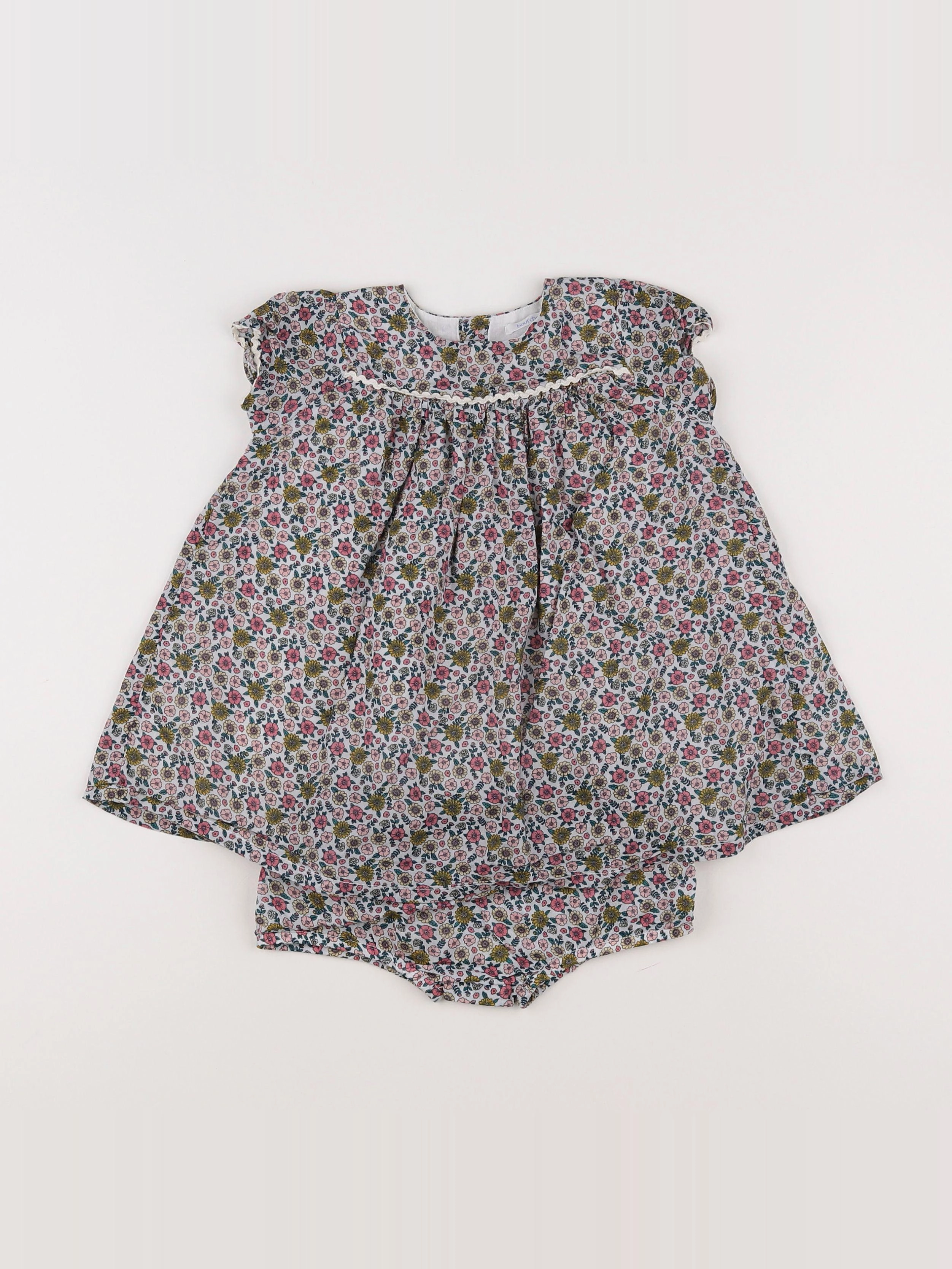 Boutchou - robe multicolore - 12 mois