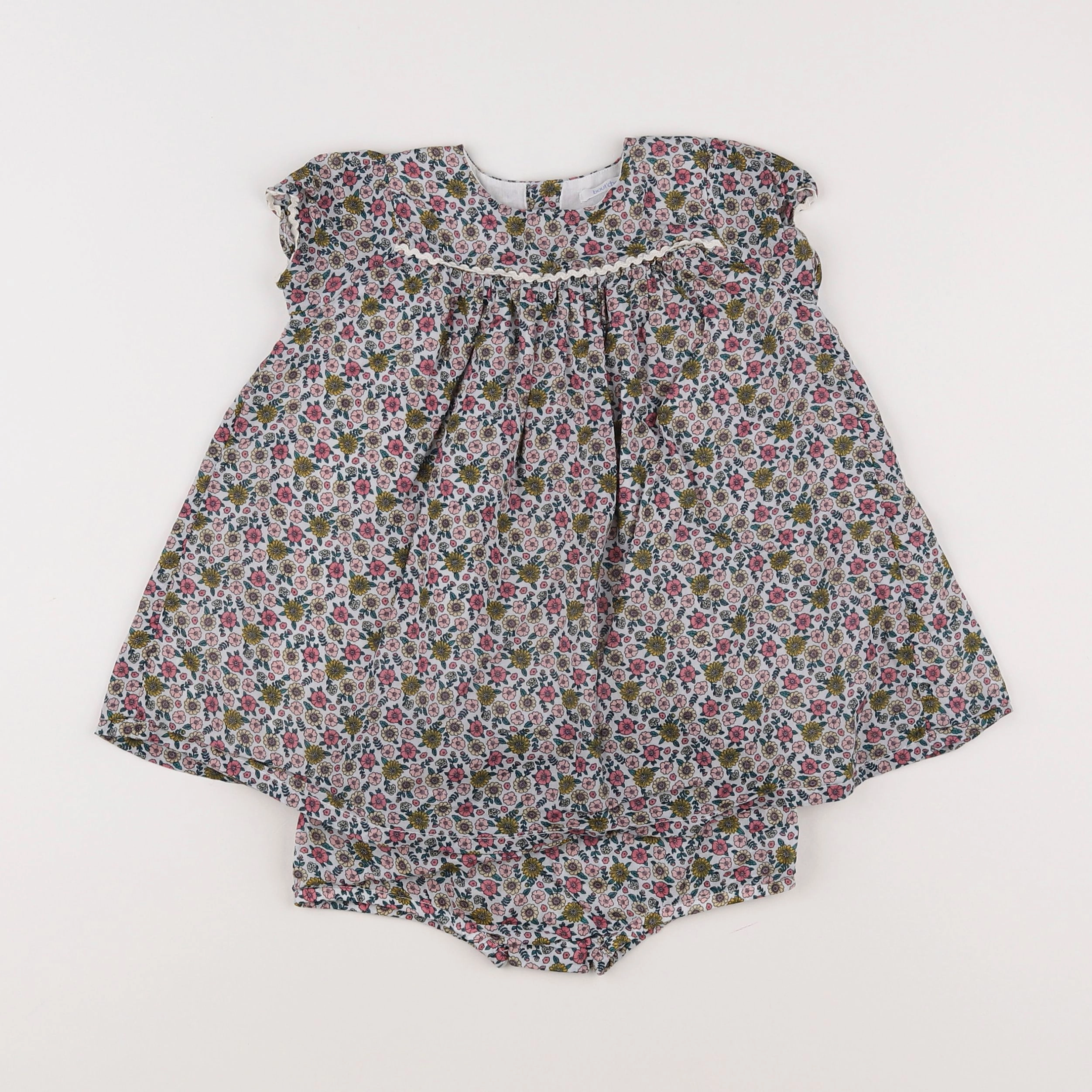 Boutchou - robe multicolore - 12 mois