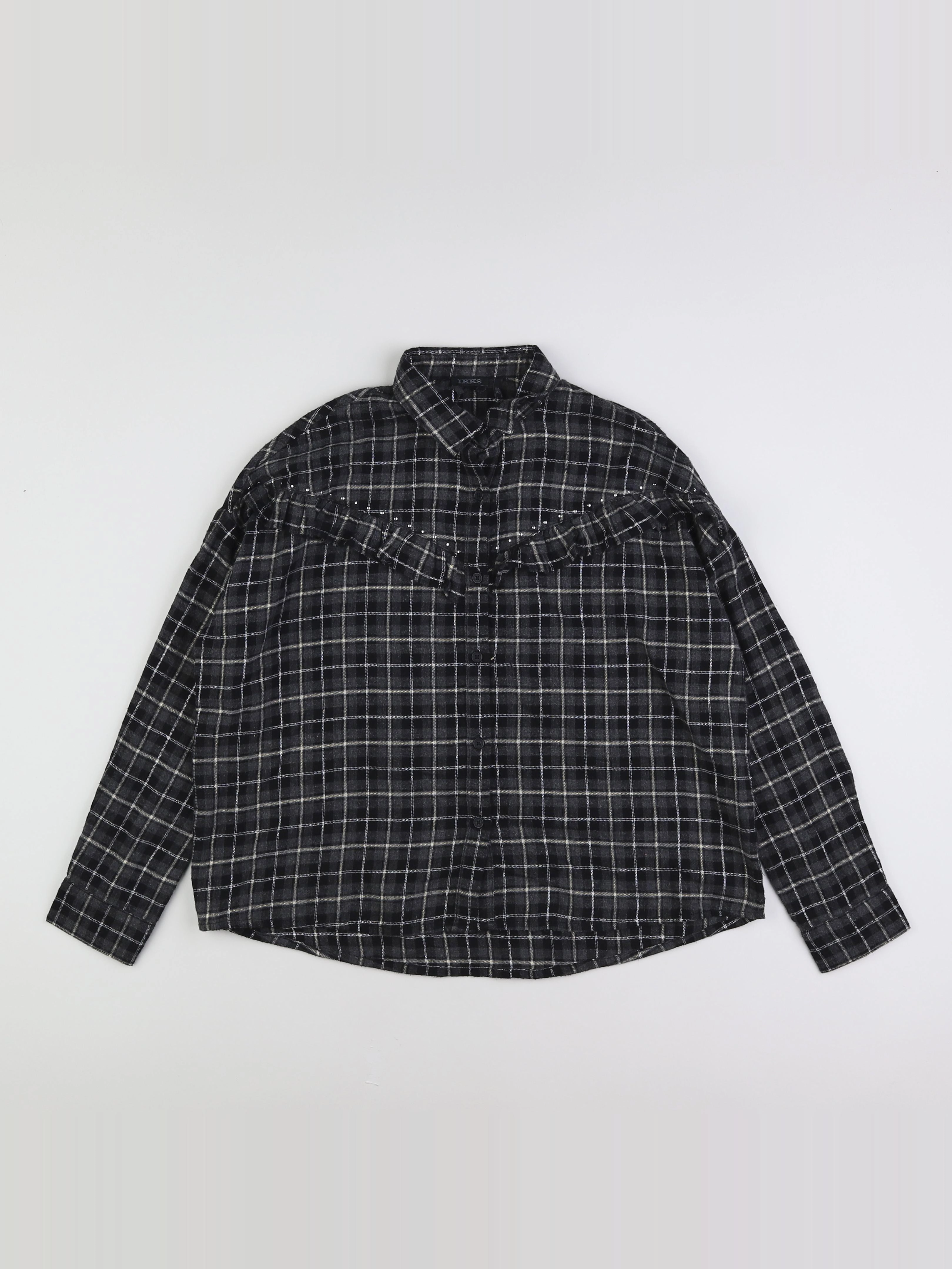 IKKS - blouse gris - 10 ans
