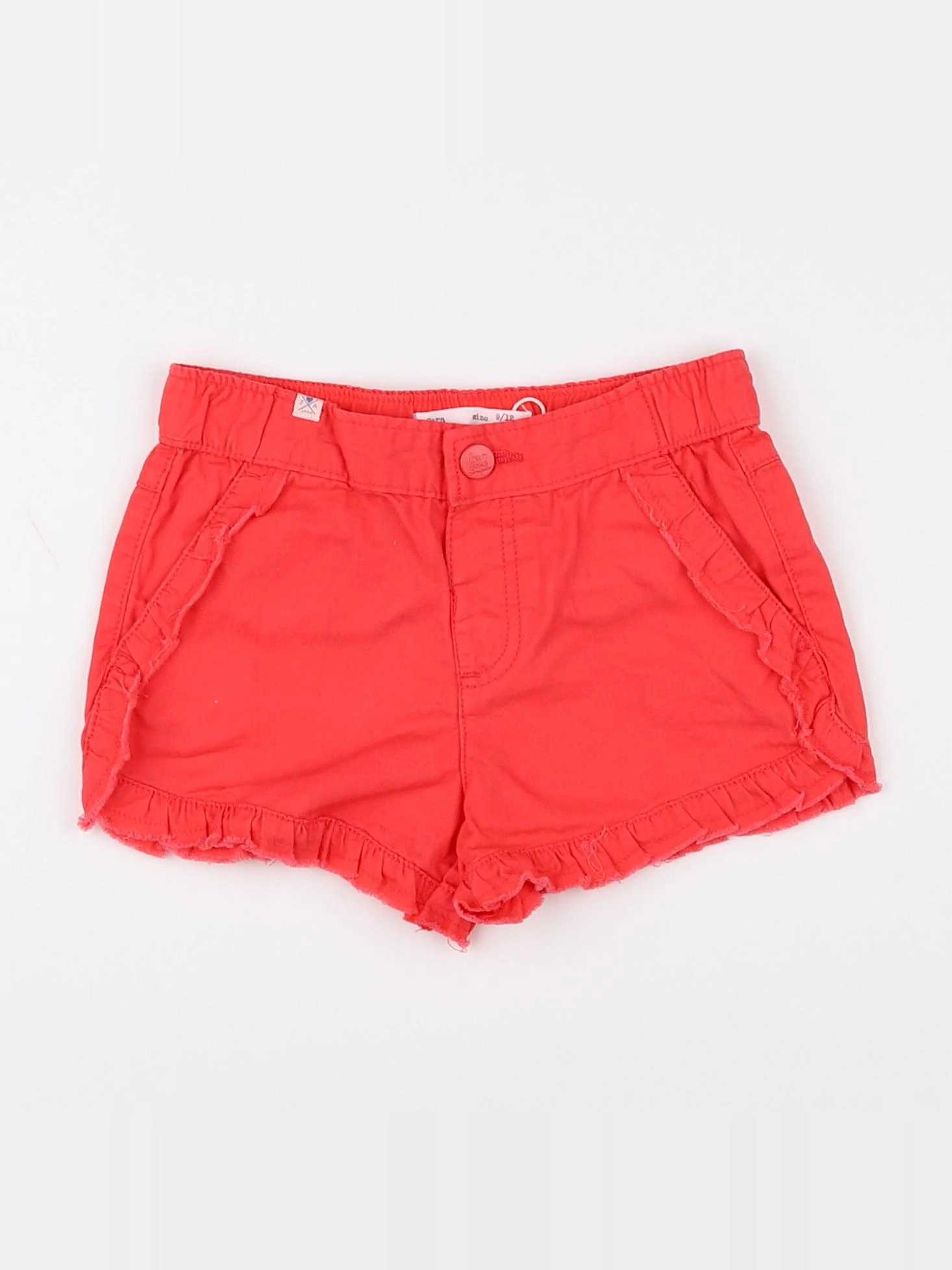 Zara - short rose - 9/12 mois