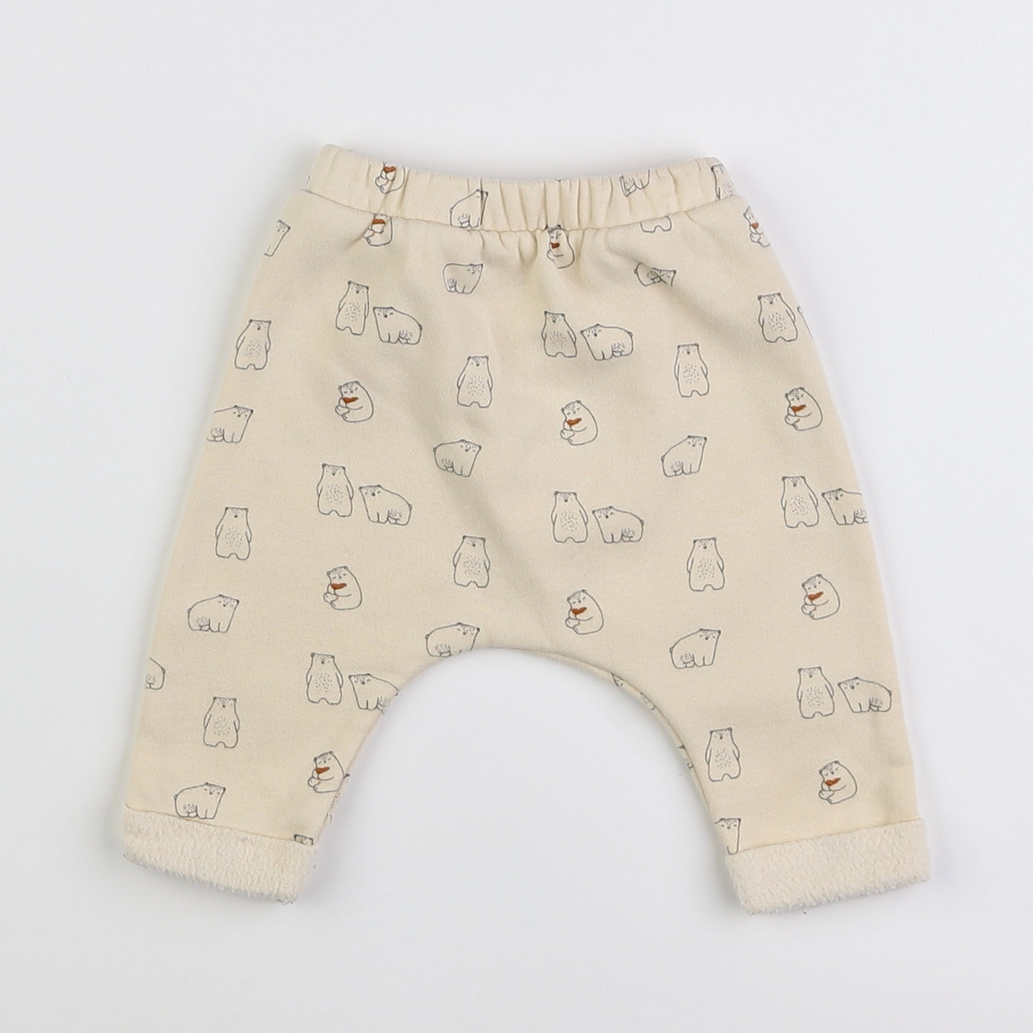 Vertbaudet - sarouel beige - 3 mois