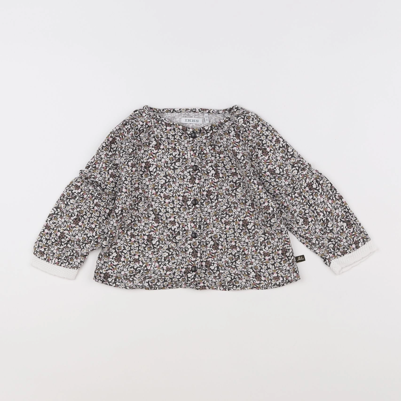 IKKS - blouse marron - 18 mois
