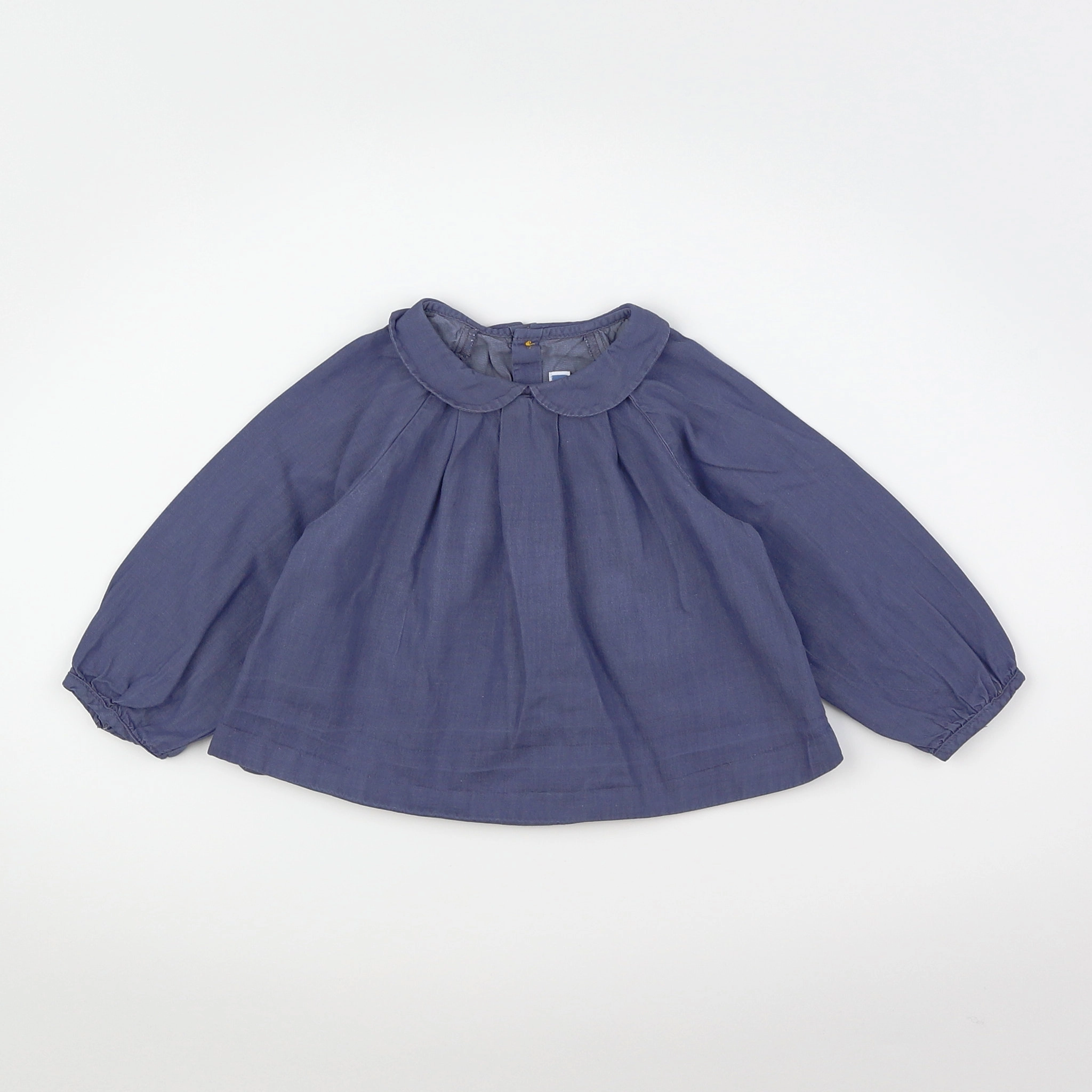 Jacadi - blouse bleu - 12 mois