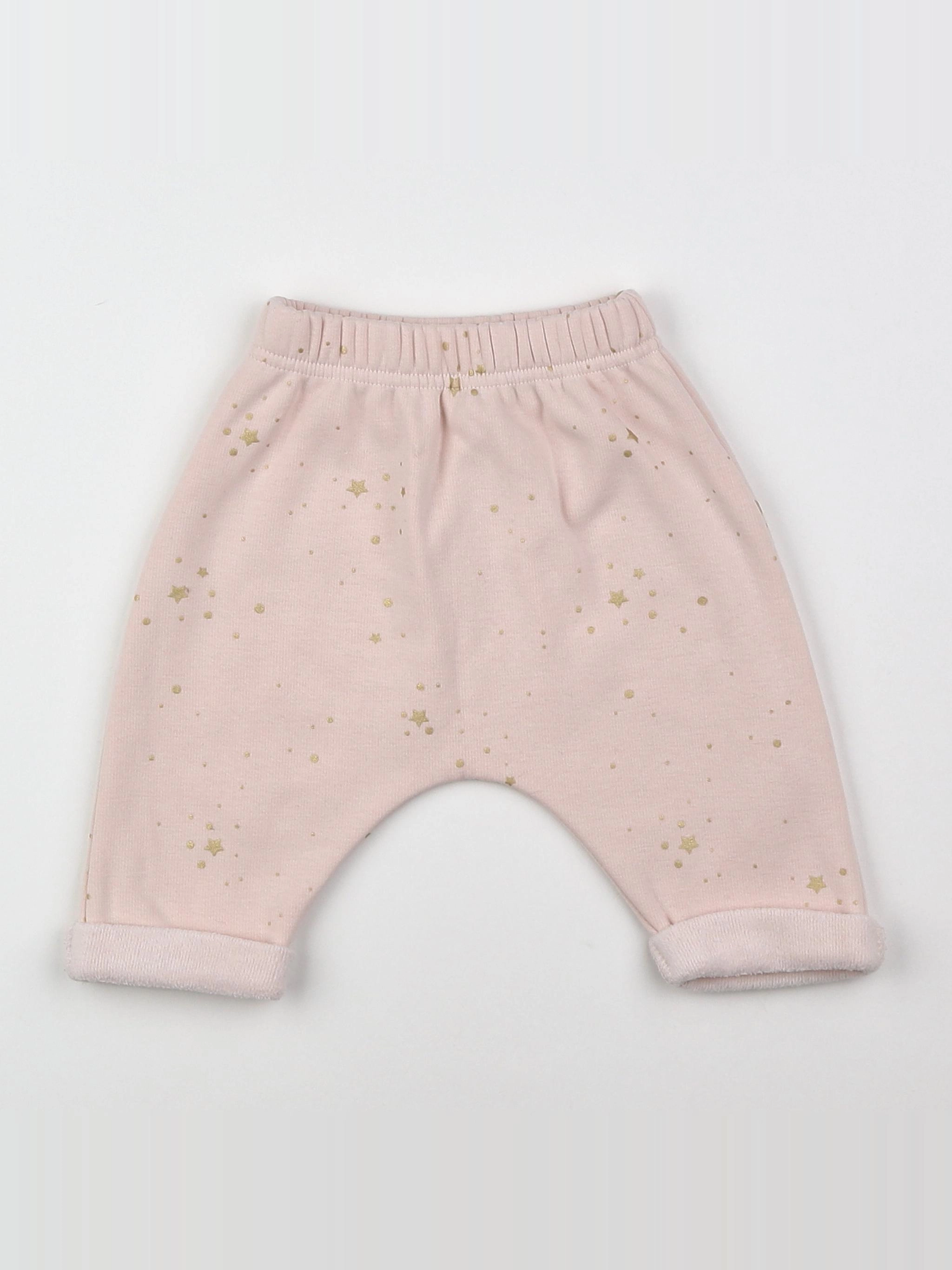 Vertbaudet - jogging rose - 3 mois