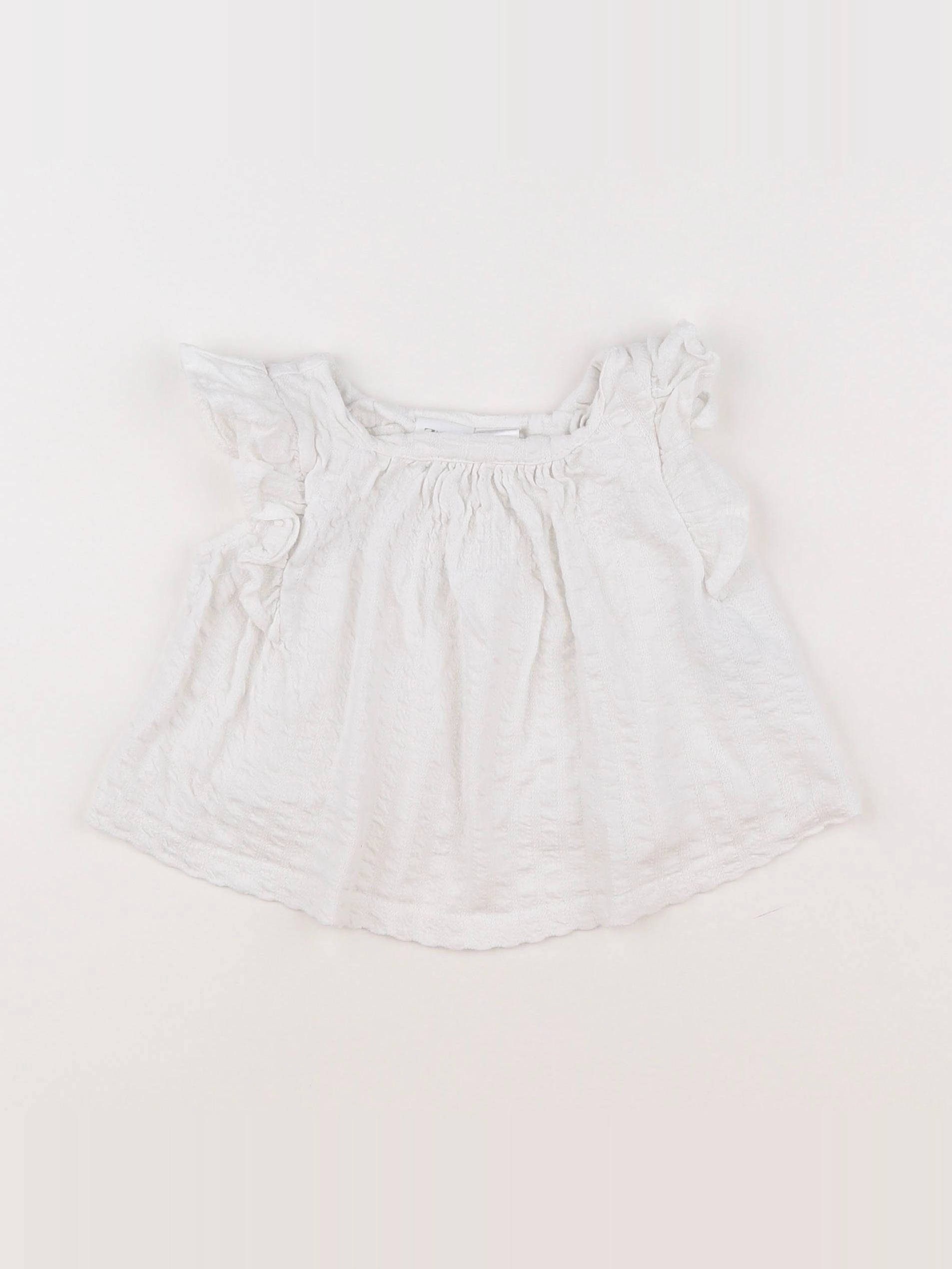 Zara - tee-shirt blanc - 12/18 mois