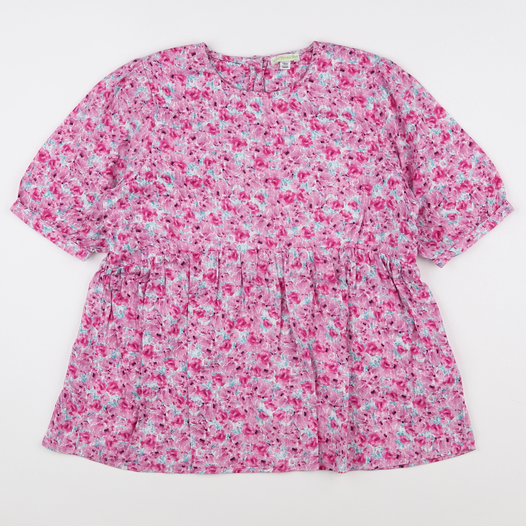 Vertbaudet - blouse rose - 14 ans