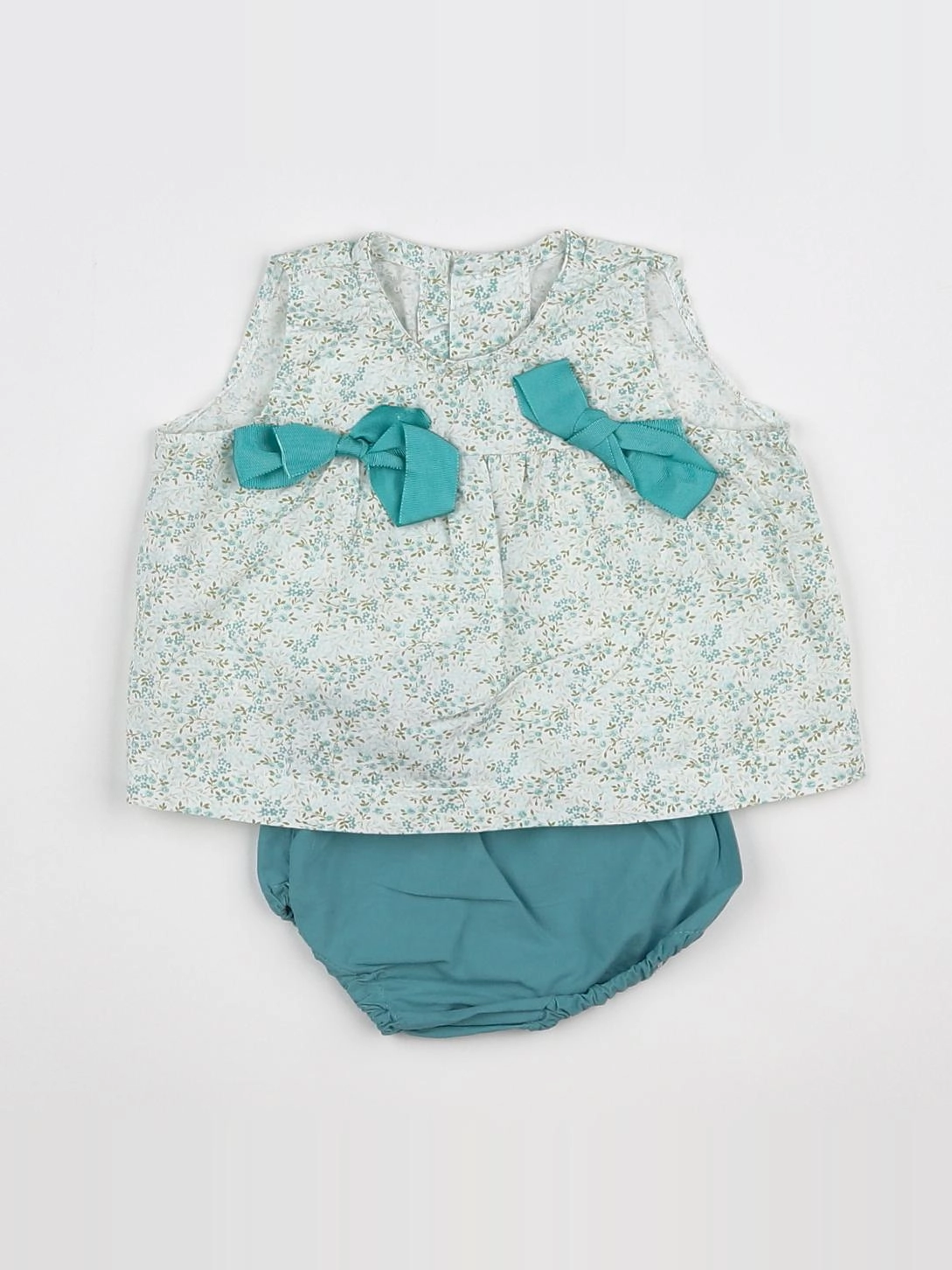 Lola Palacios - ensemble bleu, blanc - 6 mois
