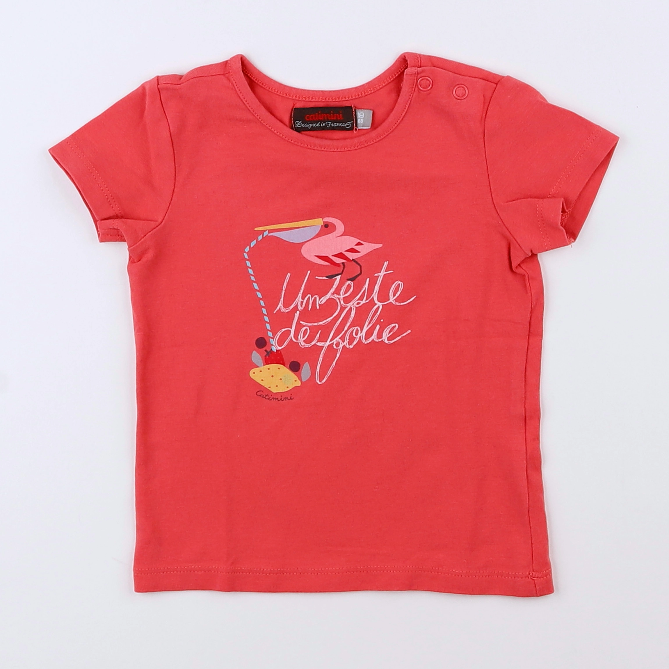 Catimini - tee-shirt rose - 18 mois