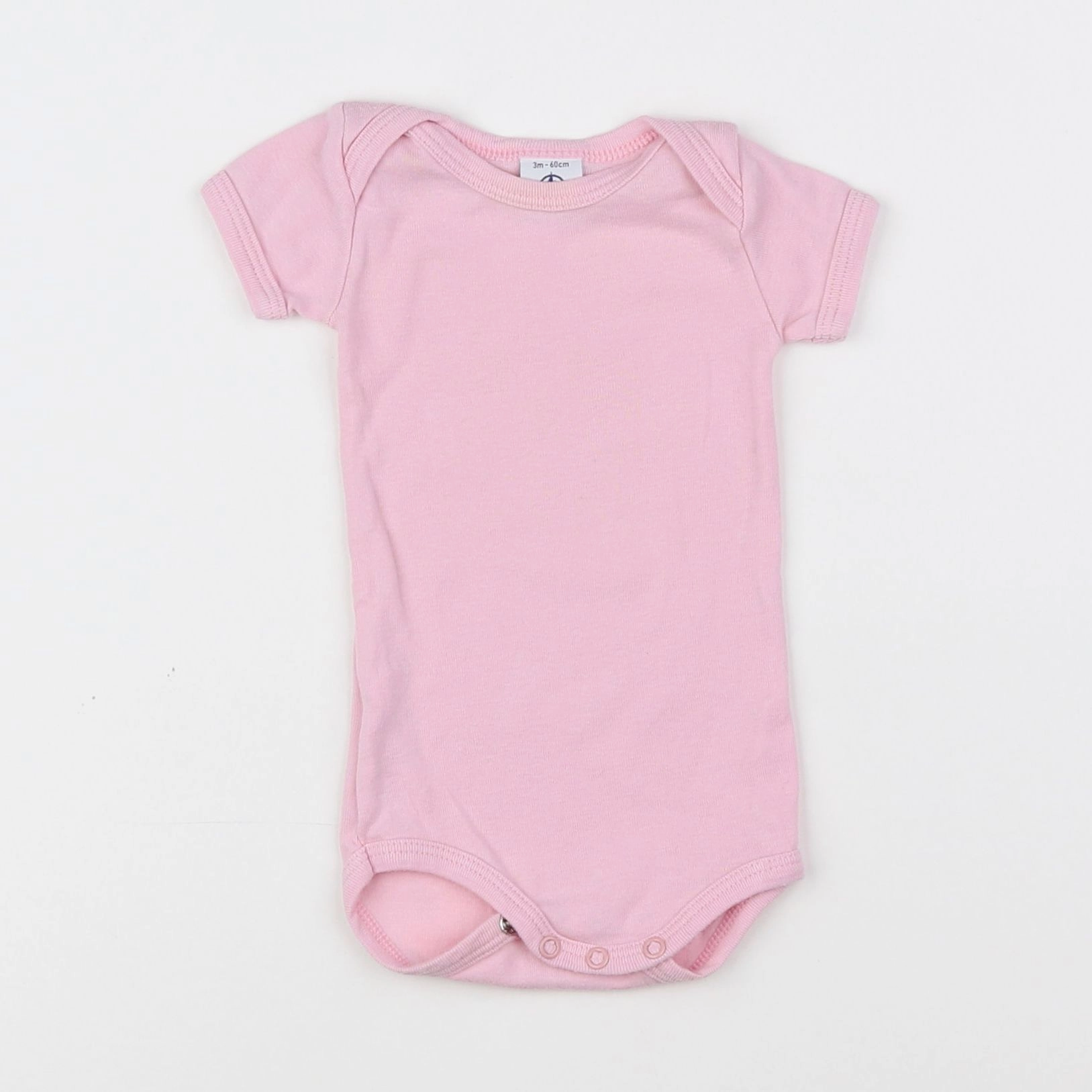 Petit Bateau - body rose - 3 mois