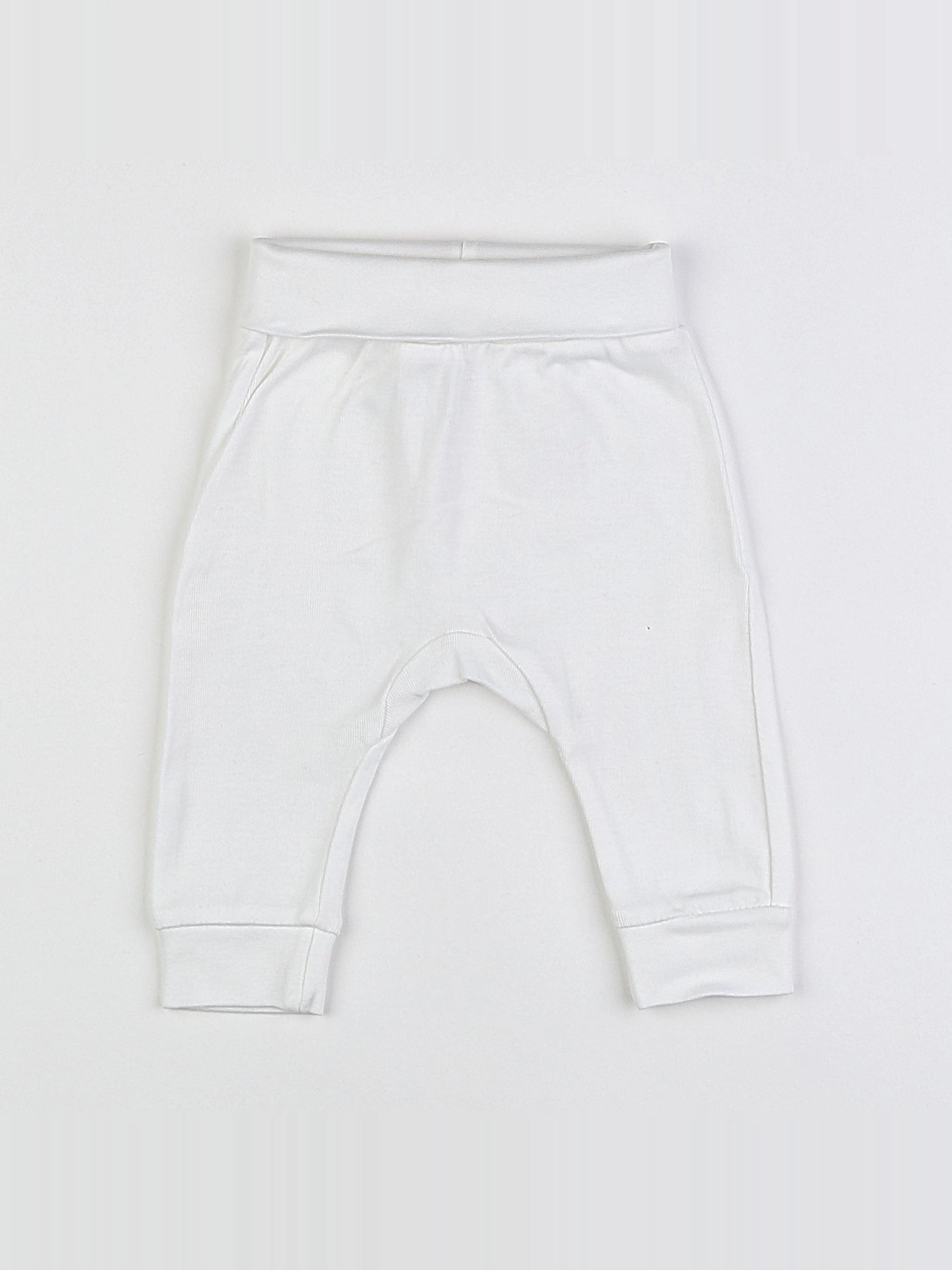 H&M - legging blanc - 3 mois