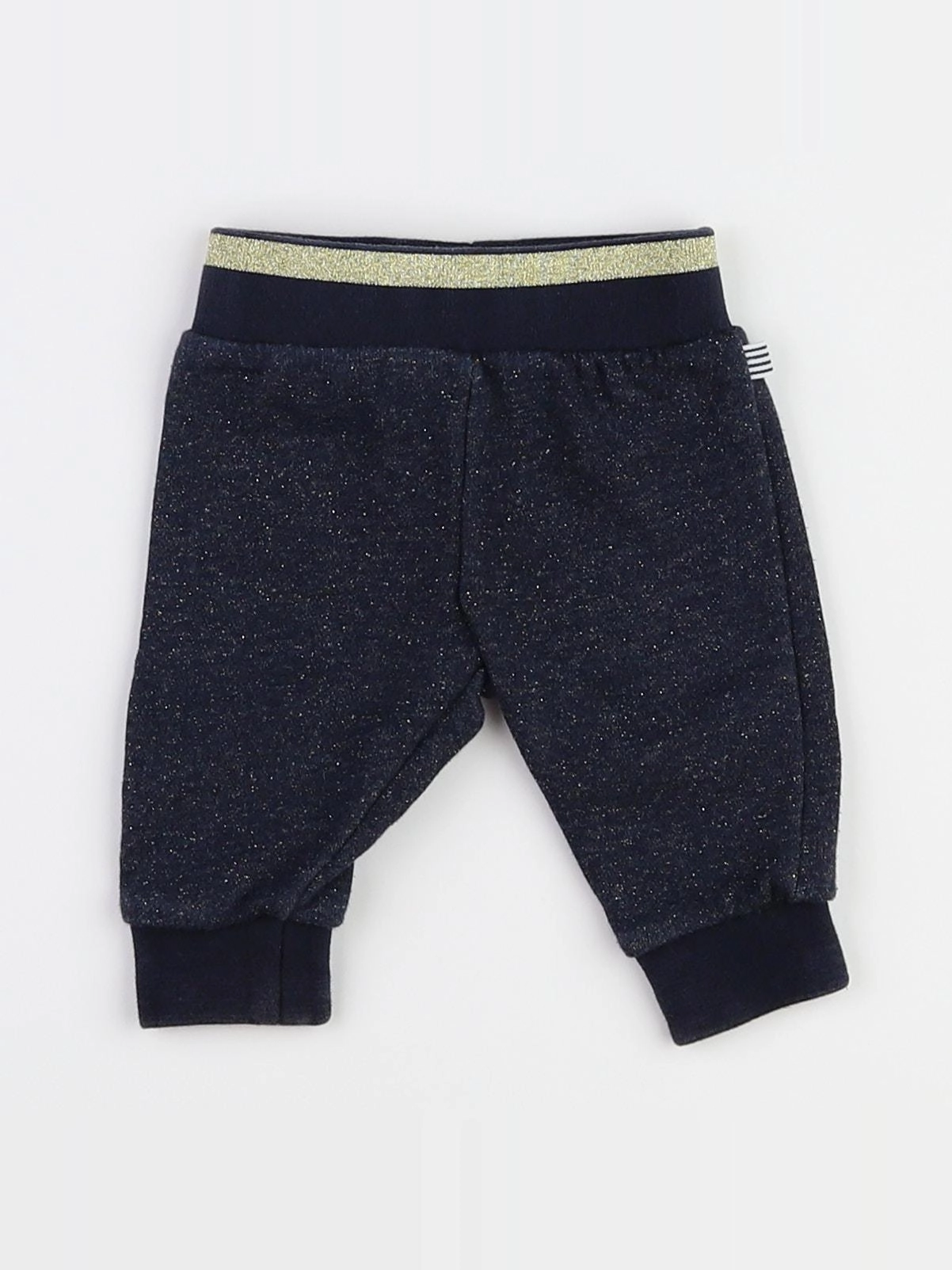 Petit Bateau - jogging bleu, or - 3 mois