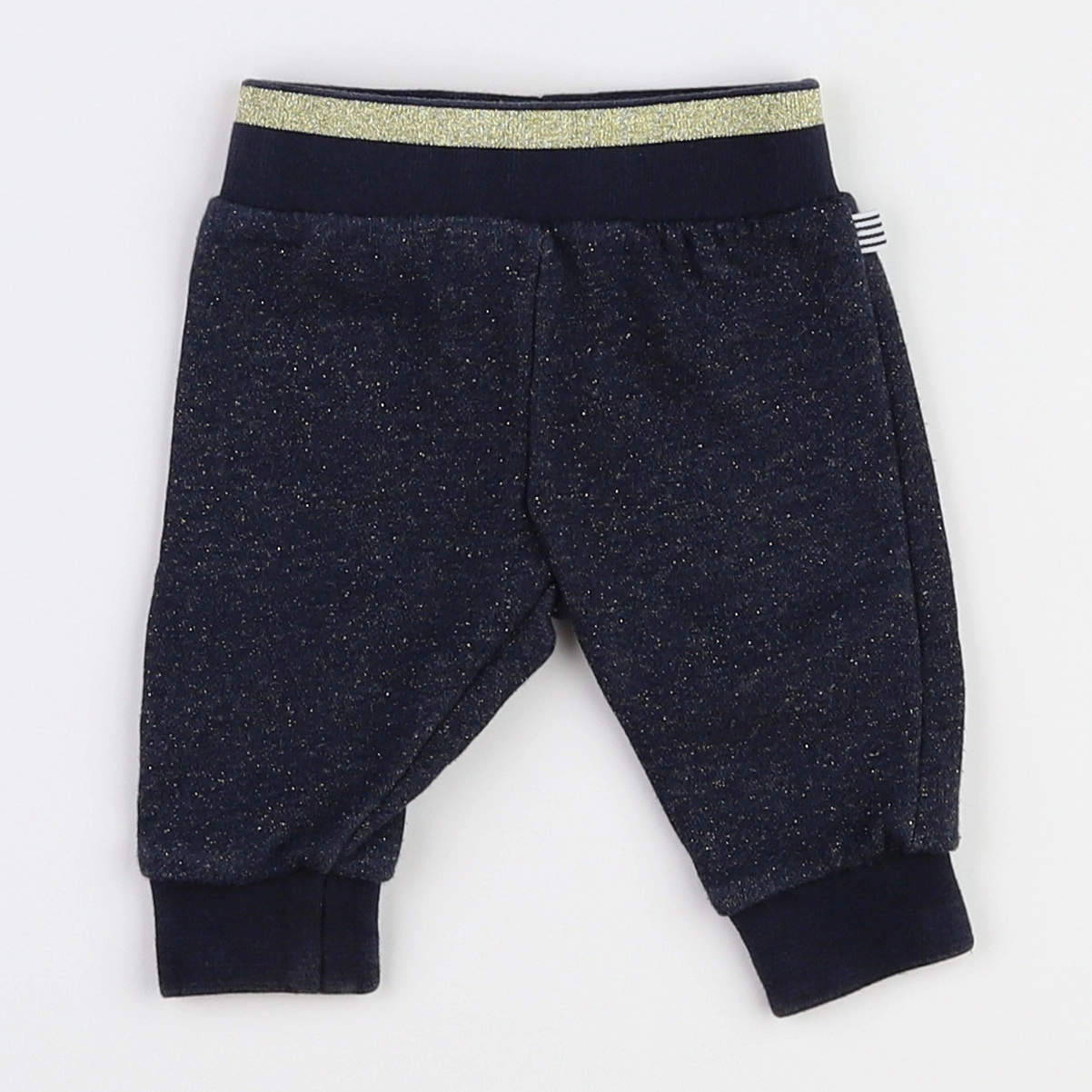 Petit Bateau - jogging bleu, or - 3 mois