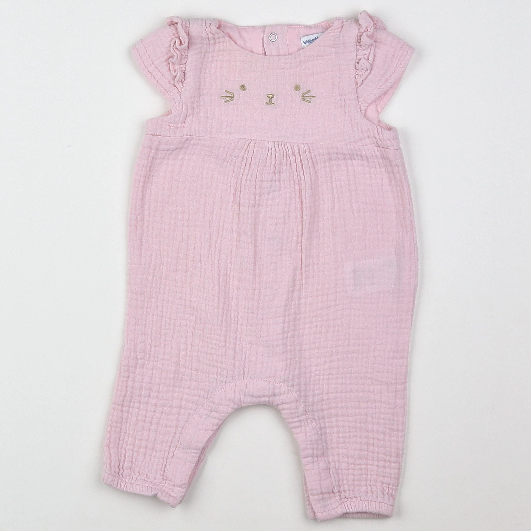 Vertbaudet - combinaison rose - 3 mois