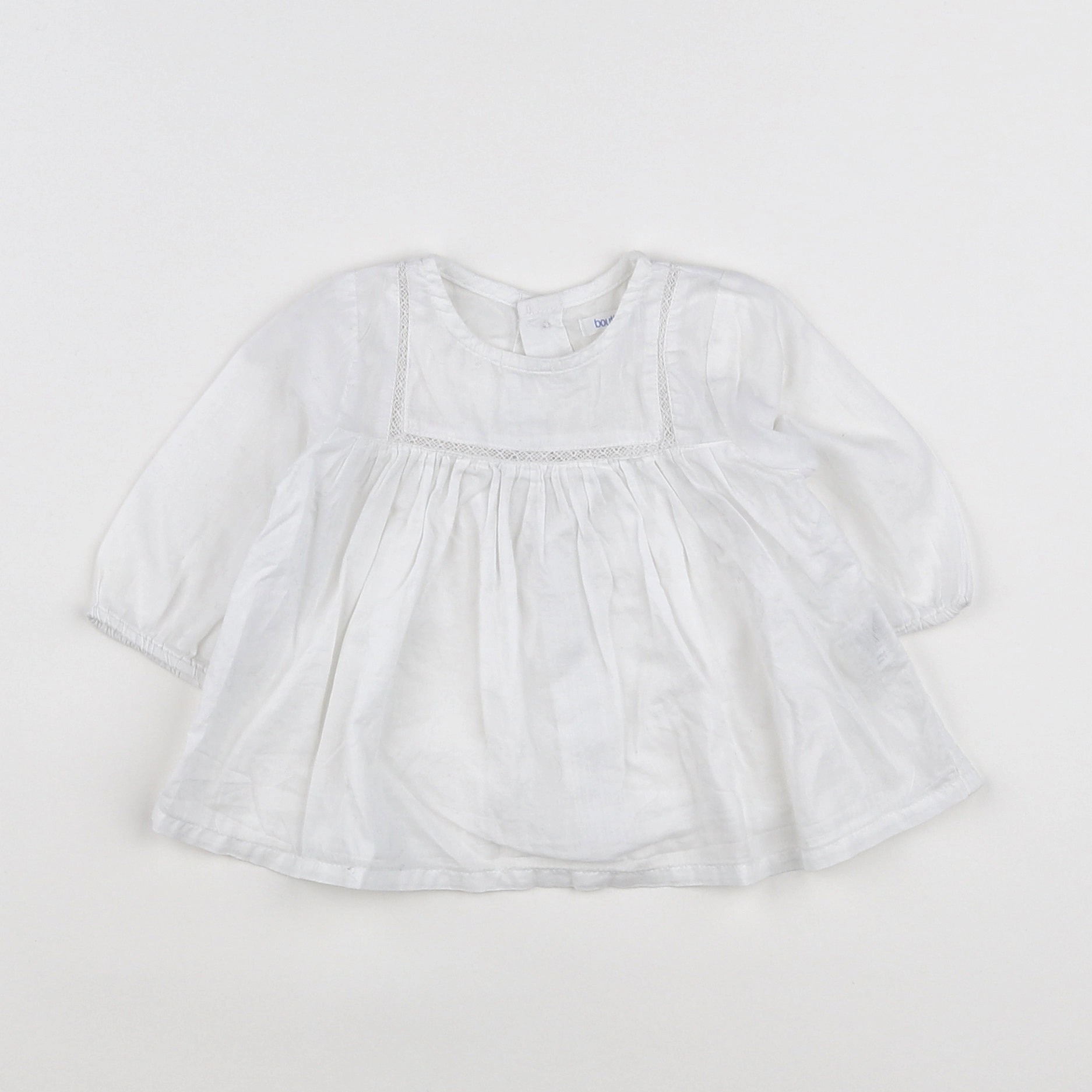 Boutchou - blouse blanc - 3 mois