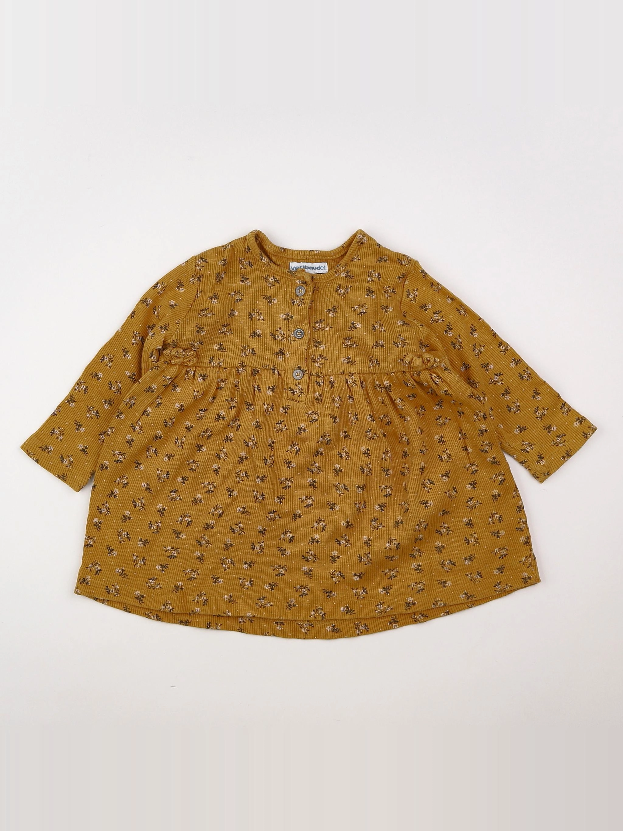 Vertbaudet - robe jaune - 18 mois