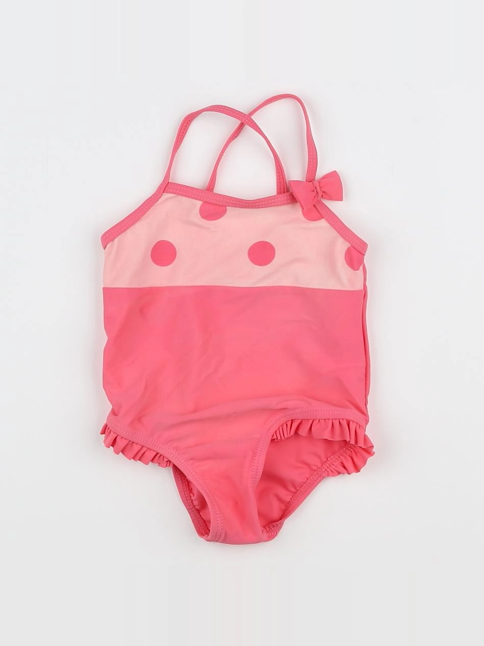 Vertbaudet - maillot de bain rose - 12 mois