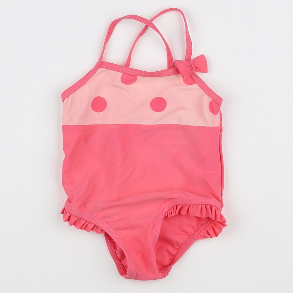 Vertbaudet - maillot de bain rose - 12 mois