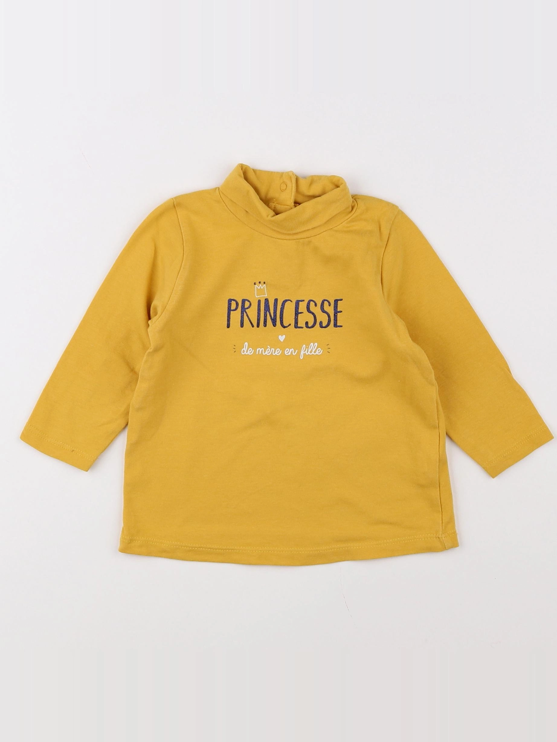 Tape à l'oeil - sous-pull jaune - 6 mois