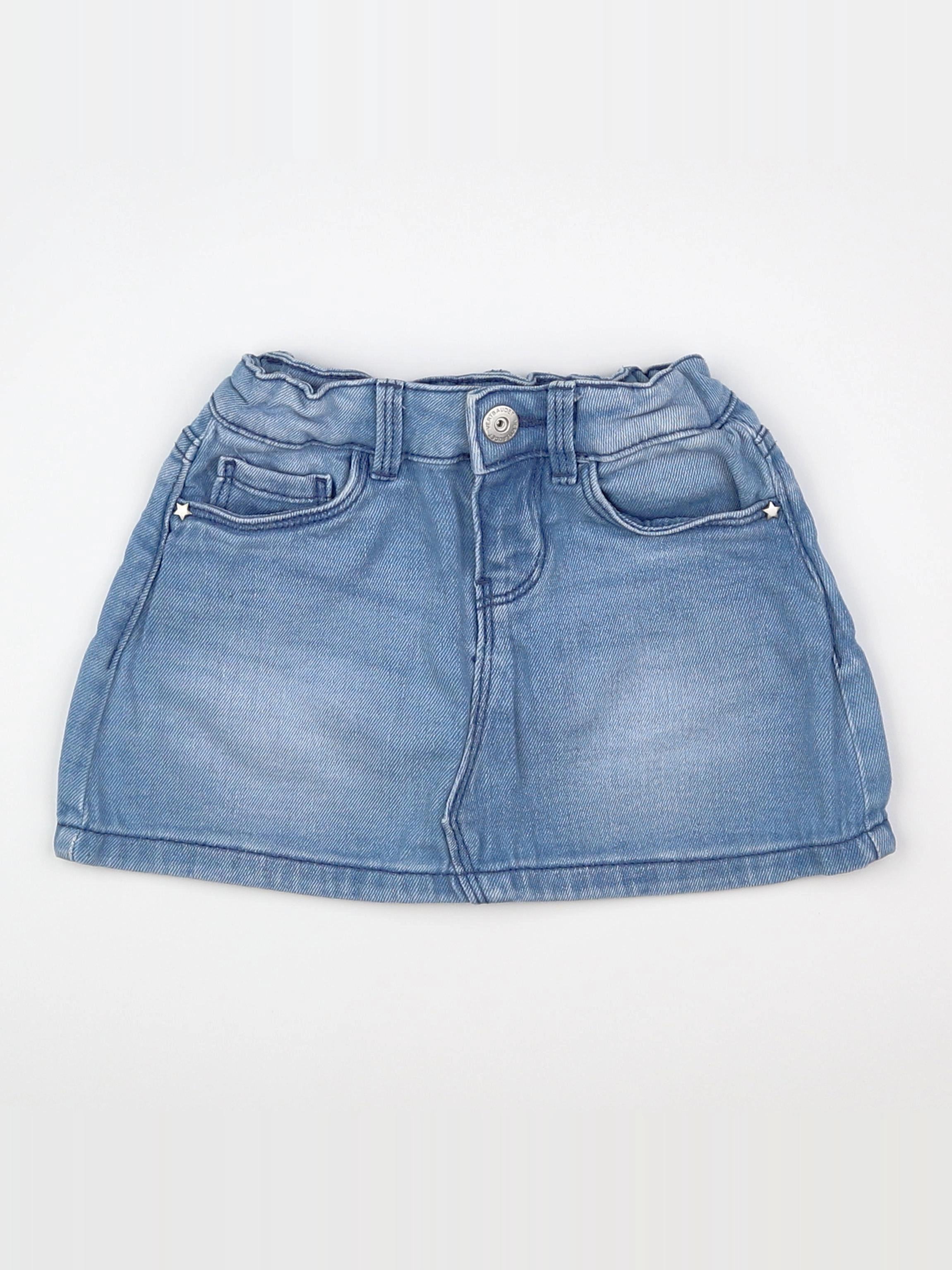Vertbaudet - jupe bleu - 4 ans