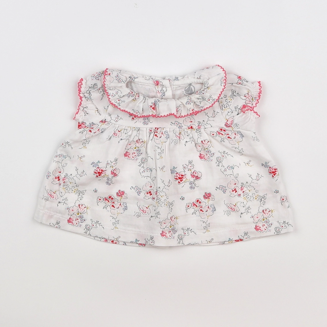 Petit Bateau - blouse blanc - 3 mois
