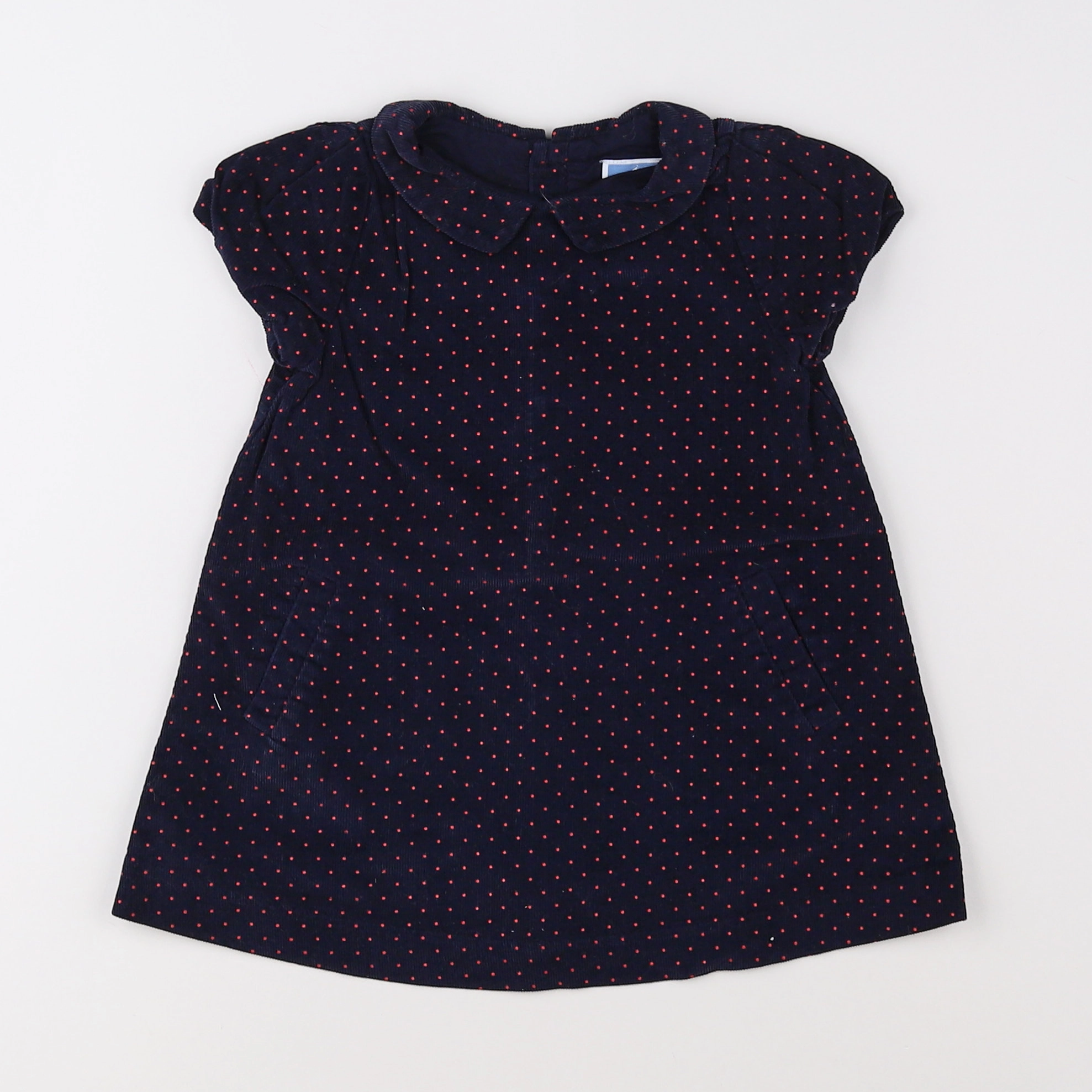 Jacadi - robe bleu, rouge - 12 mois