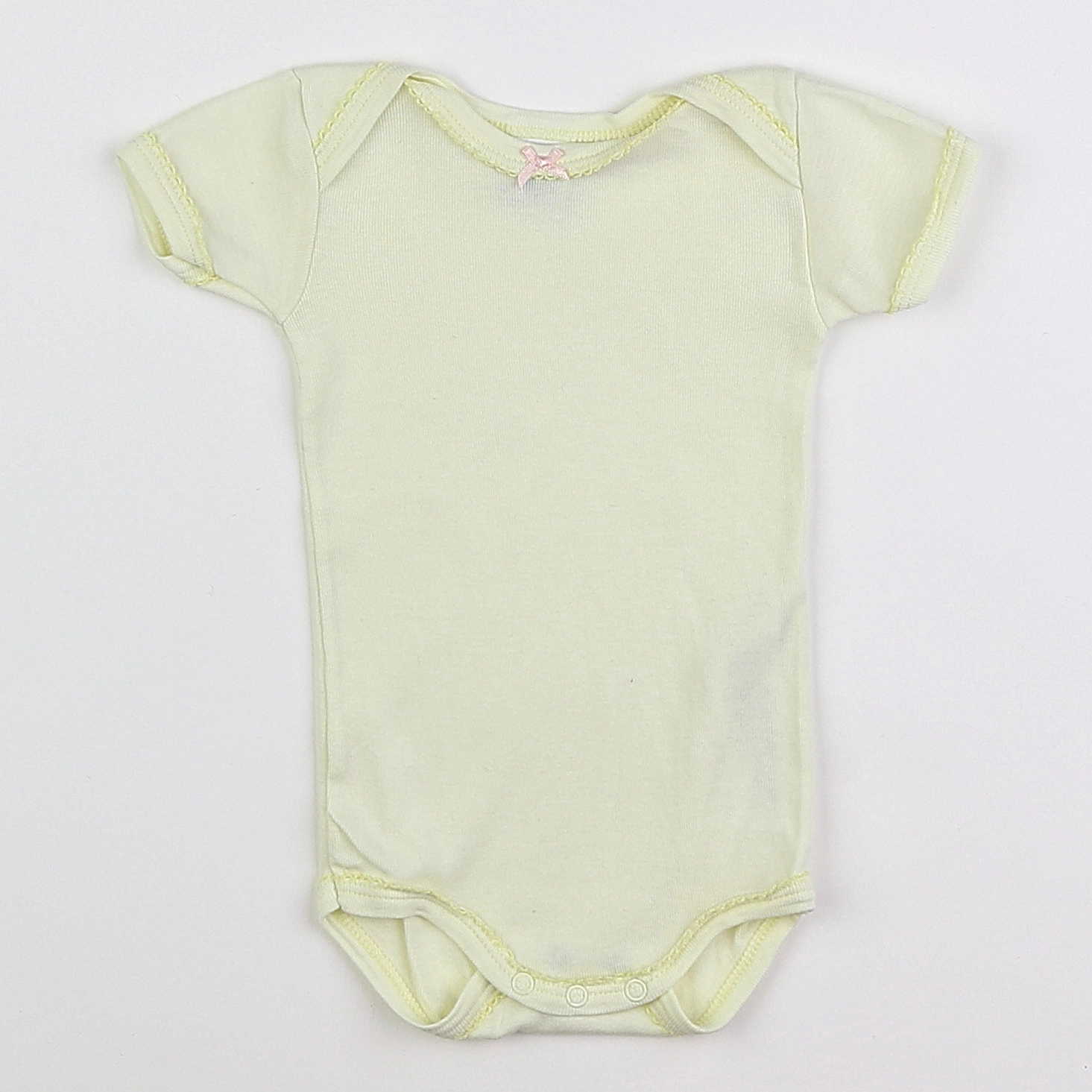 Petit Bateau - body jaune - 3 mois