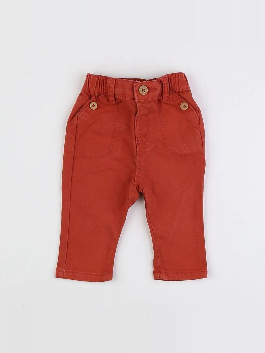 Tape à l'oeil - pantalon orange - 3 mois