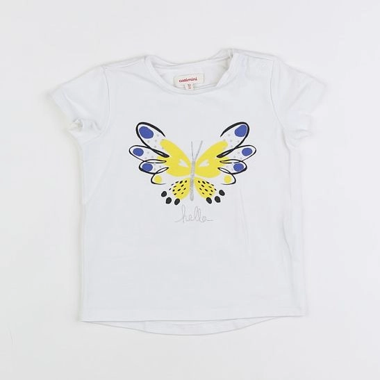 Catimini - tee-shirt blanc - 12 mois